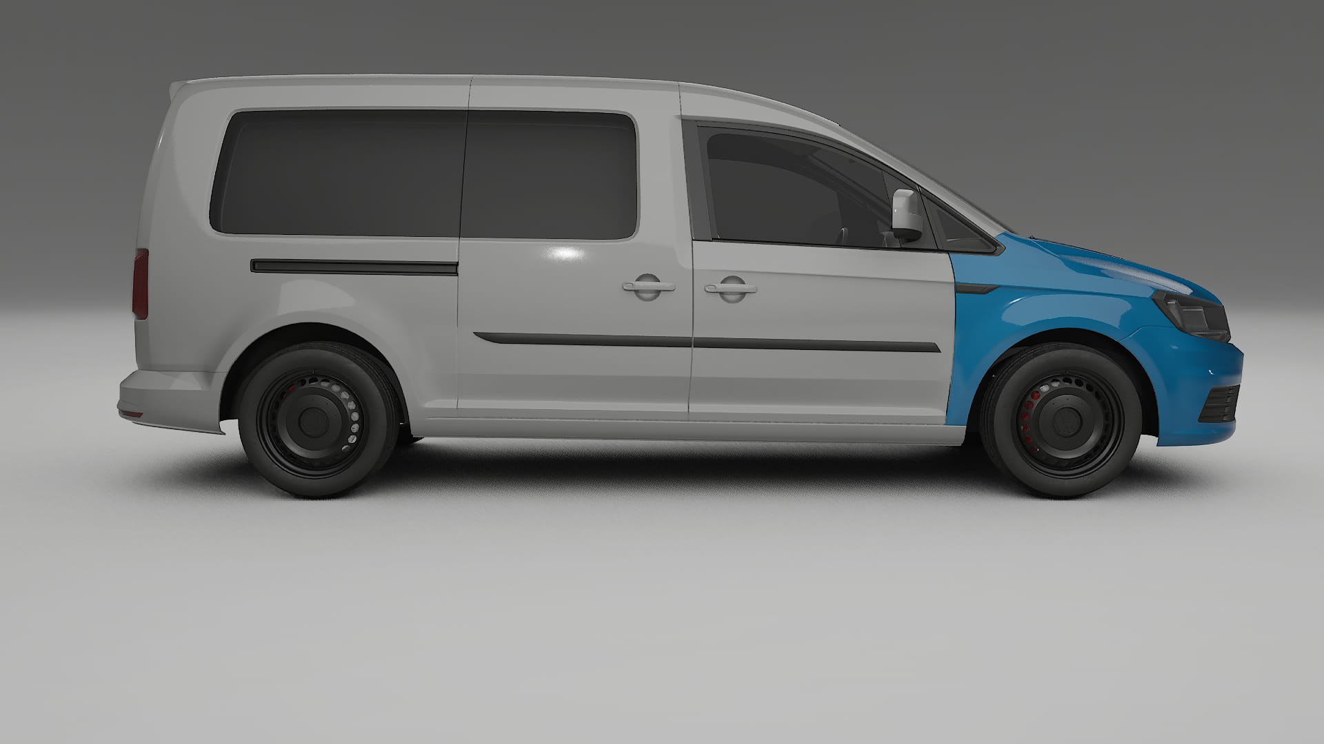 VW Caddy Maxi SB Lackschutzfolie | CrystalGuard Transparente TPU PPF Frontschutz Kit 2