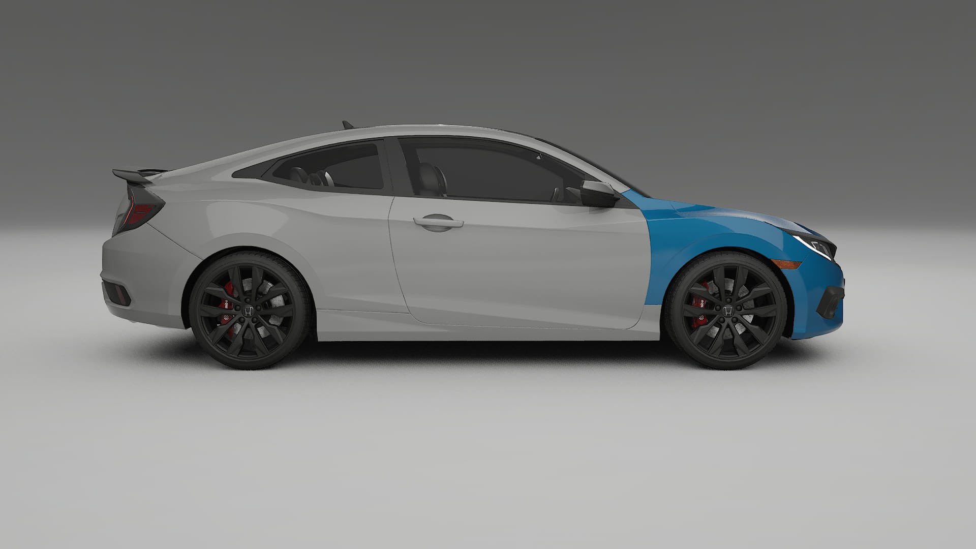 Honda Civic coupe prefacelift pre-LCI Lackschutzfolie | CrystalGuard Transparente TPU PPF Frontschutz Kit