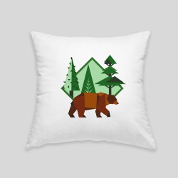 Brown bear cushion 2