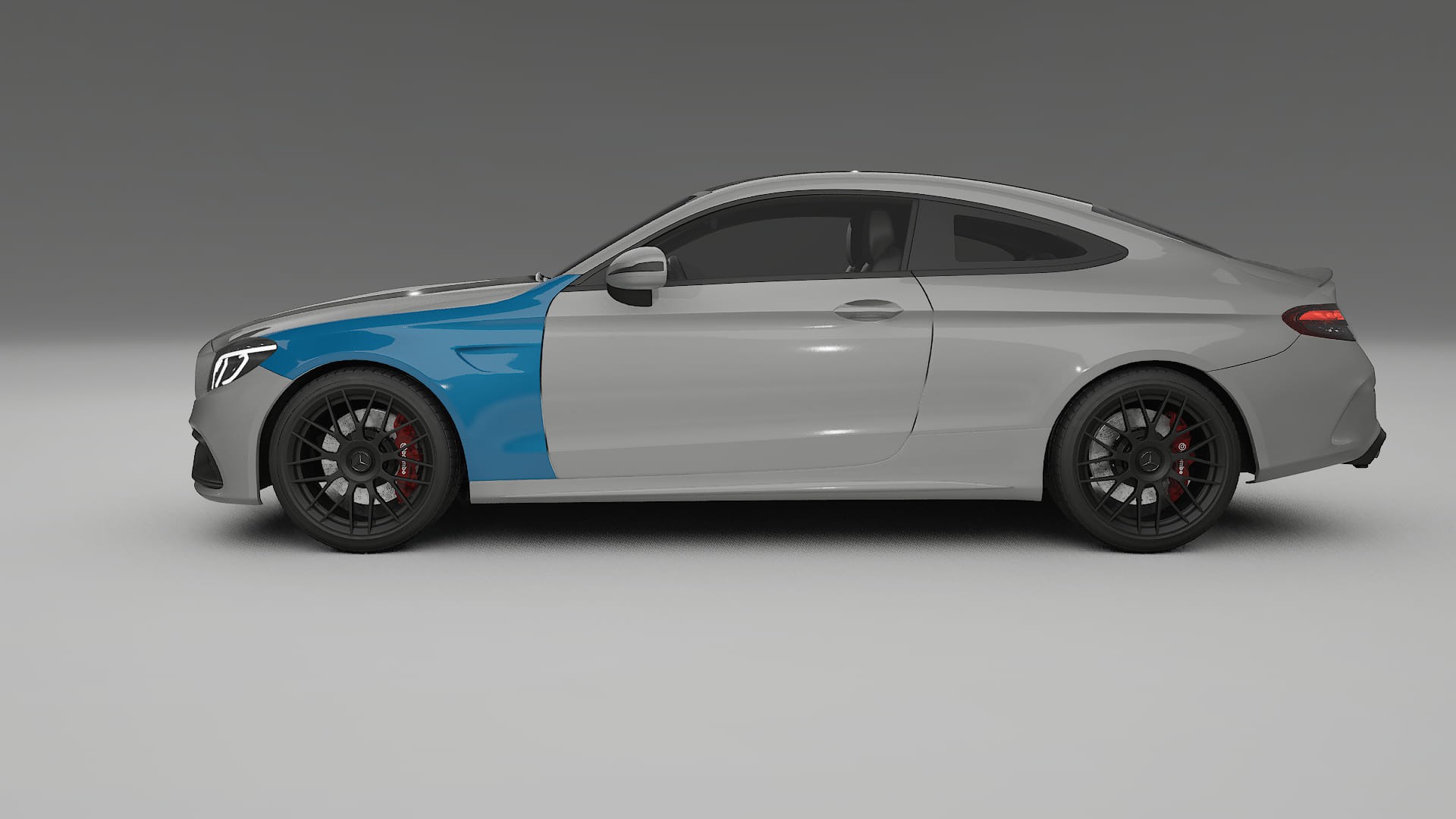 Mercedes C63 AMG W205 coupe Lackschutzfolie | CrystalGuard Transparente PPF Komplett-Vorgeschnittener Kit