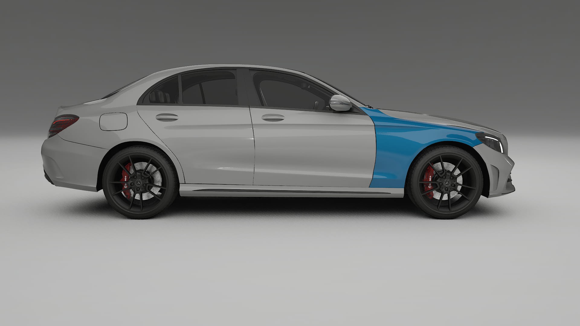 Mercedes C-class W205 AMG limousine Lackschutzfolie | CrystalGuard Transparente PPF Komplett-Vorgeschnittener Kit