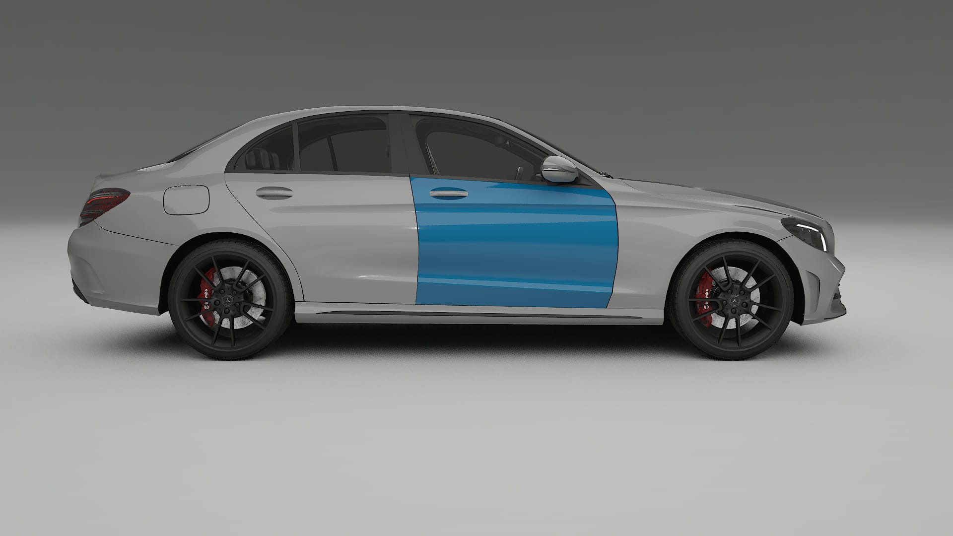 Mercedes C-class W205 AMG limousine Lackschutzfolie | CrystalGuard Transparente PPF Komplett-Vorgeschnittener Kit