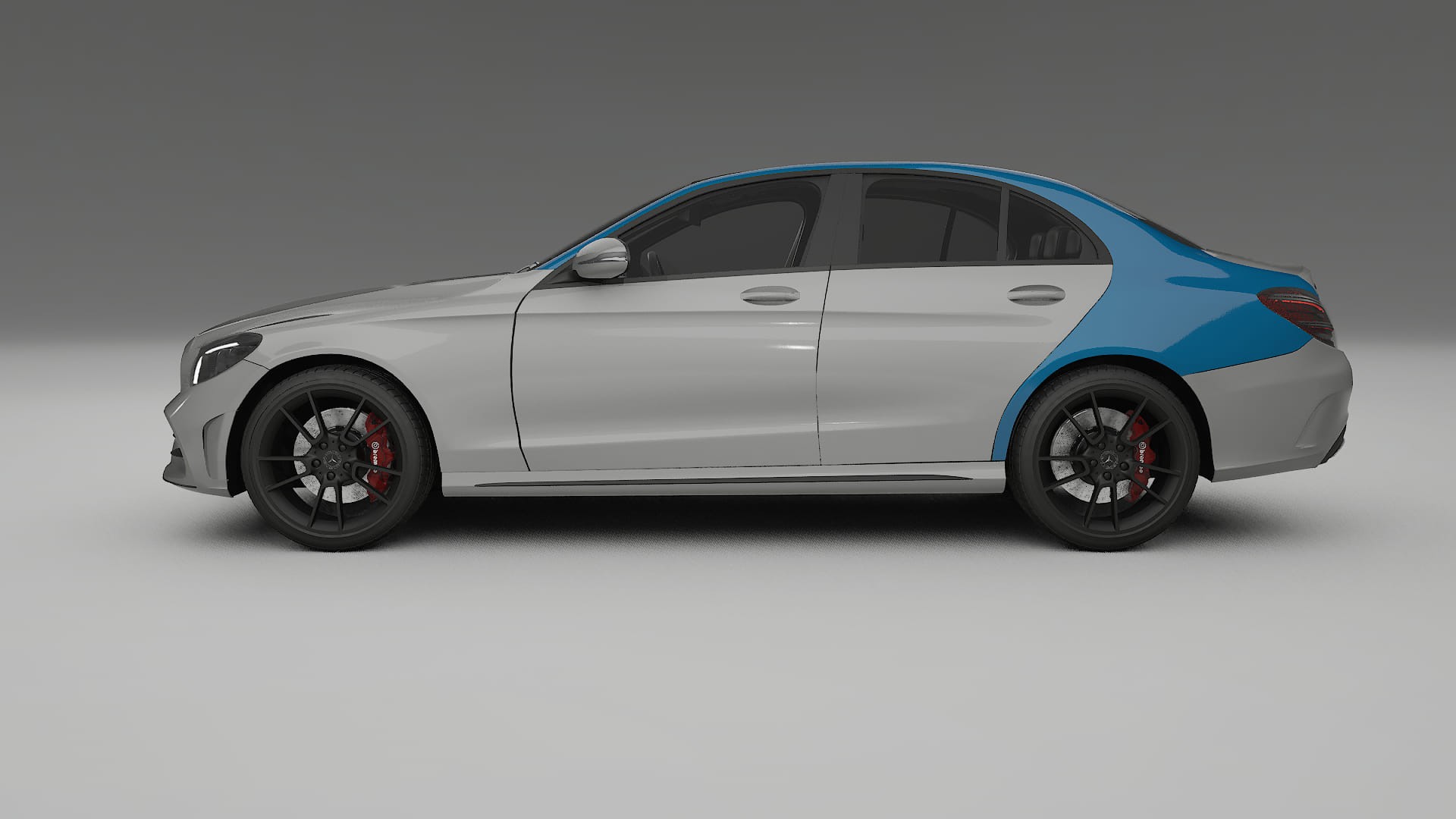 Mercedes C-class W205 AMG limousine Lackschutzfolie | CrystalGuard Transparente PPF Komplett-Vorgeschnittener Kit