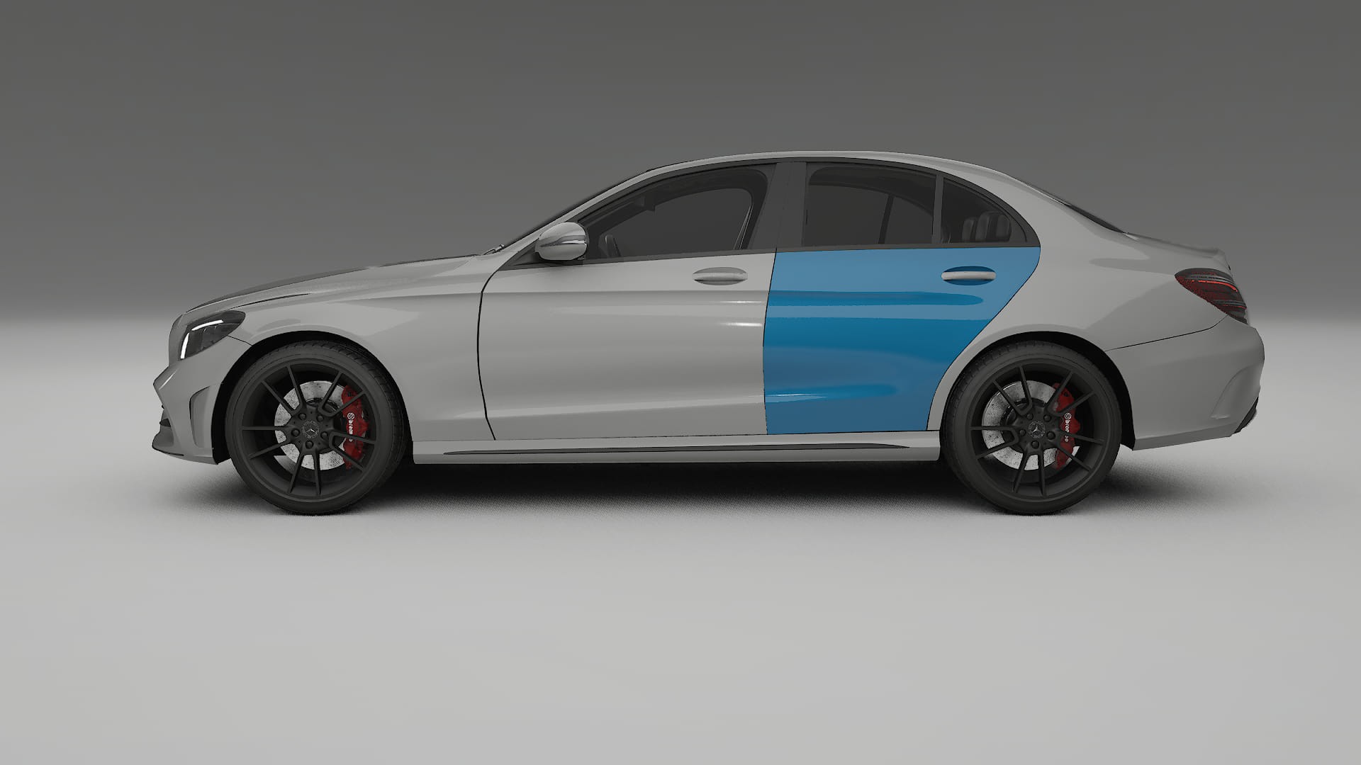 Mercedes C-class W205 AMG limousine Lackschutzfolie | CrystalGuard Transparente PPF Komplett-Vorgeschnittener Kit