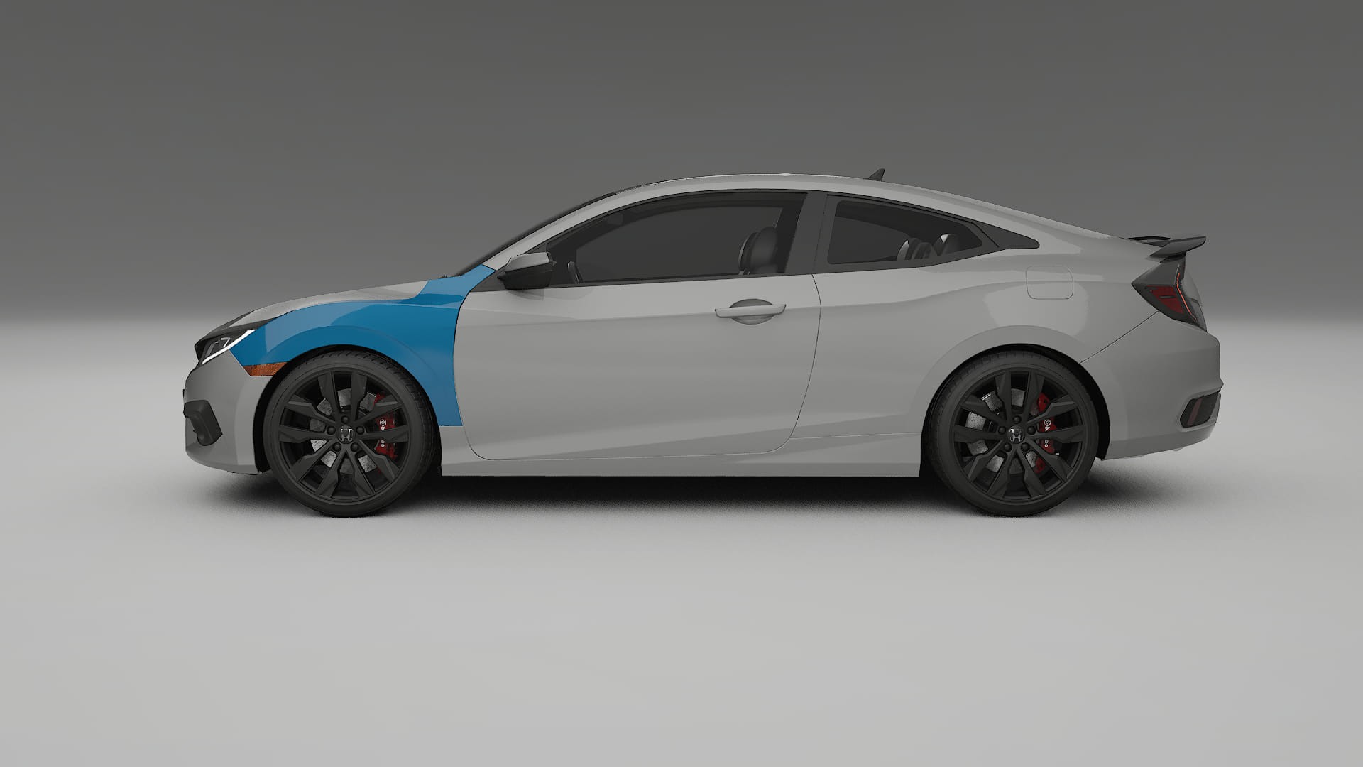 Honda Civic coupe prefacelift Lackschutzfolie | CrystalGuard Transparente PPF Komplett-Vorgeschnittener Kit