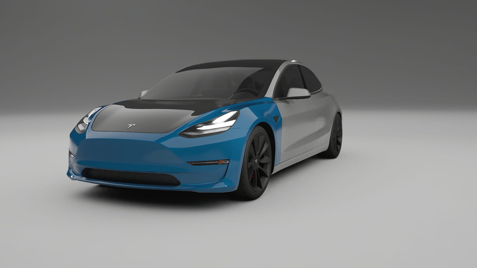 Tesla Model3 PPF | CrystalGuard Frontset mit Carbon-Motorhaube