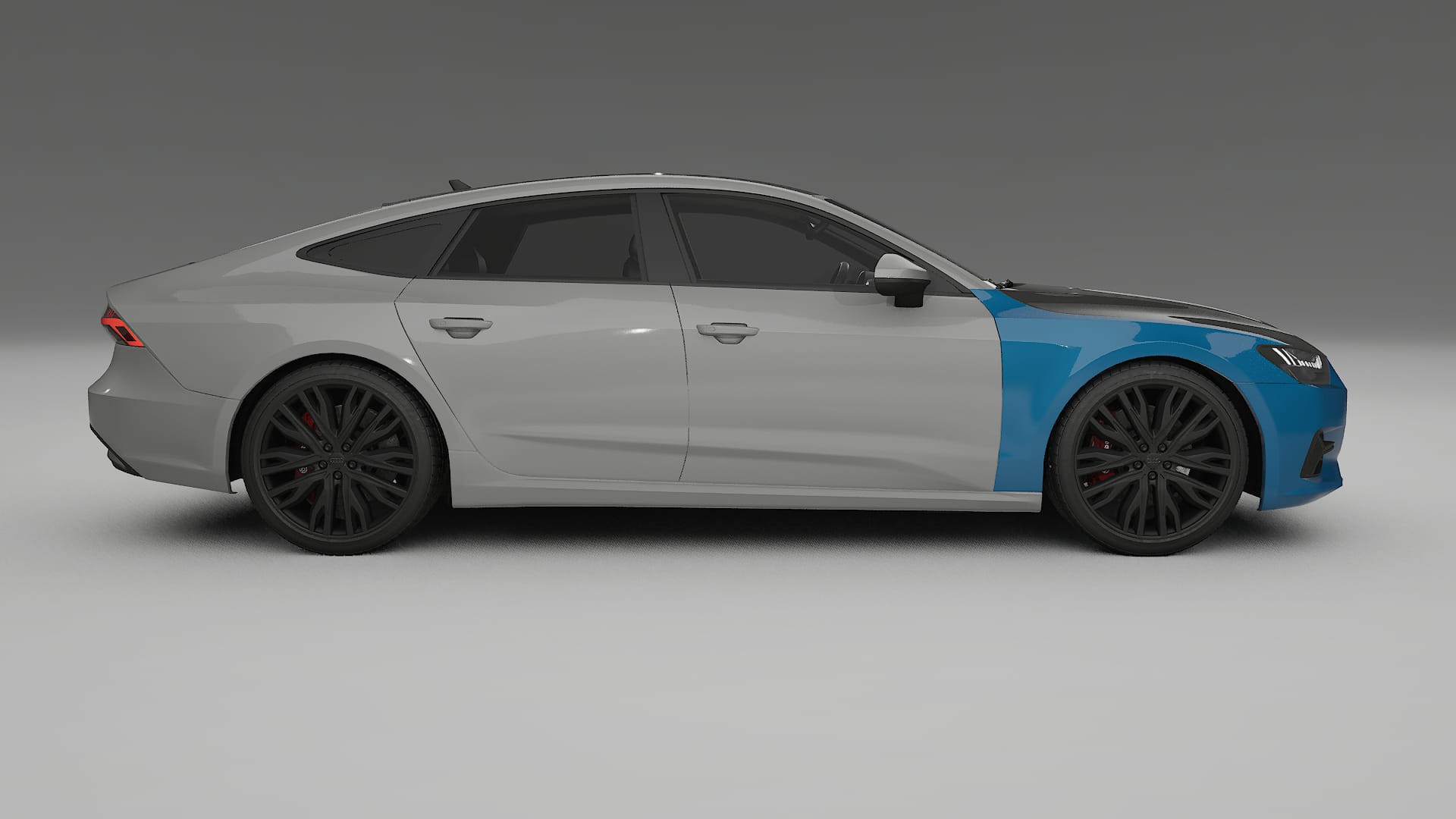 Audi A7 C8 Sportback prefacelift PPF | CrystalGuard Frontset mit Carbon-Motorhaube