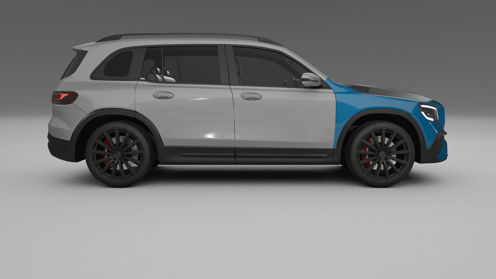 Mercedes AMG GLB PPF | CrystalGuard Frontset mit Carbon-Motorhaube