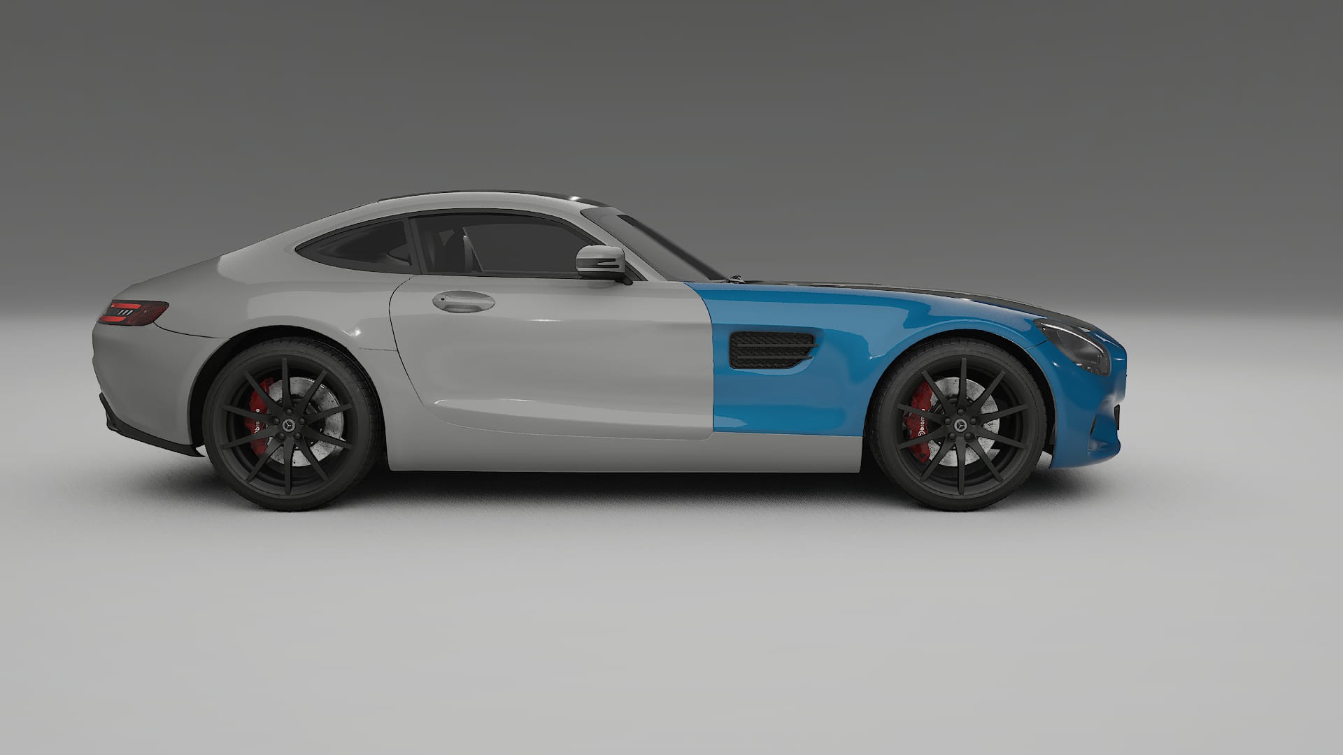 Mercedes AMG GT C190 Coupe PPF | CrystalGuard Frontset mit Carbon-Motorhaube