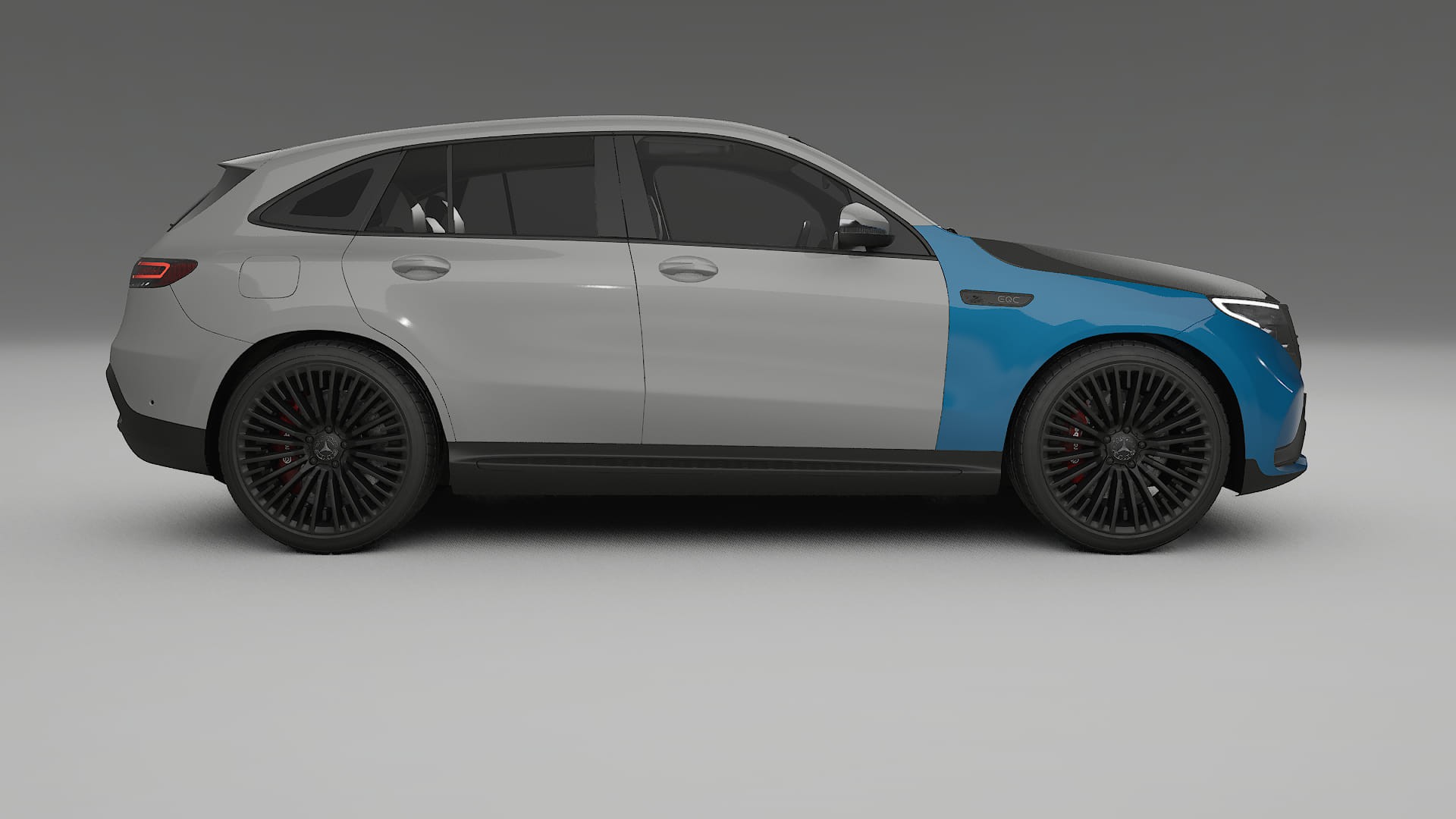 Mercedes EQC AMG PPF | CrystalGuard Frontset mit Carbon-Motorhaube
