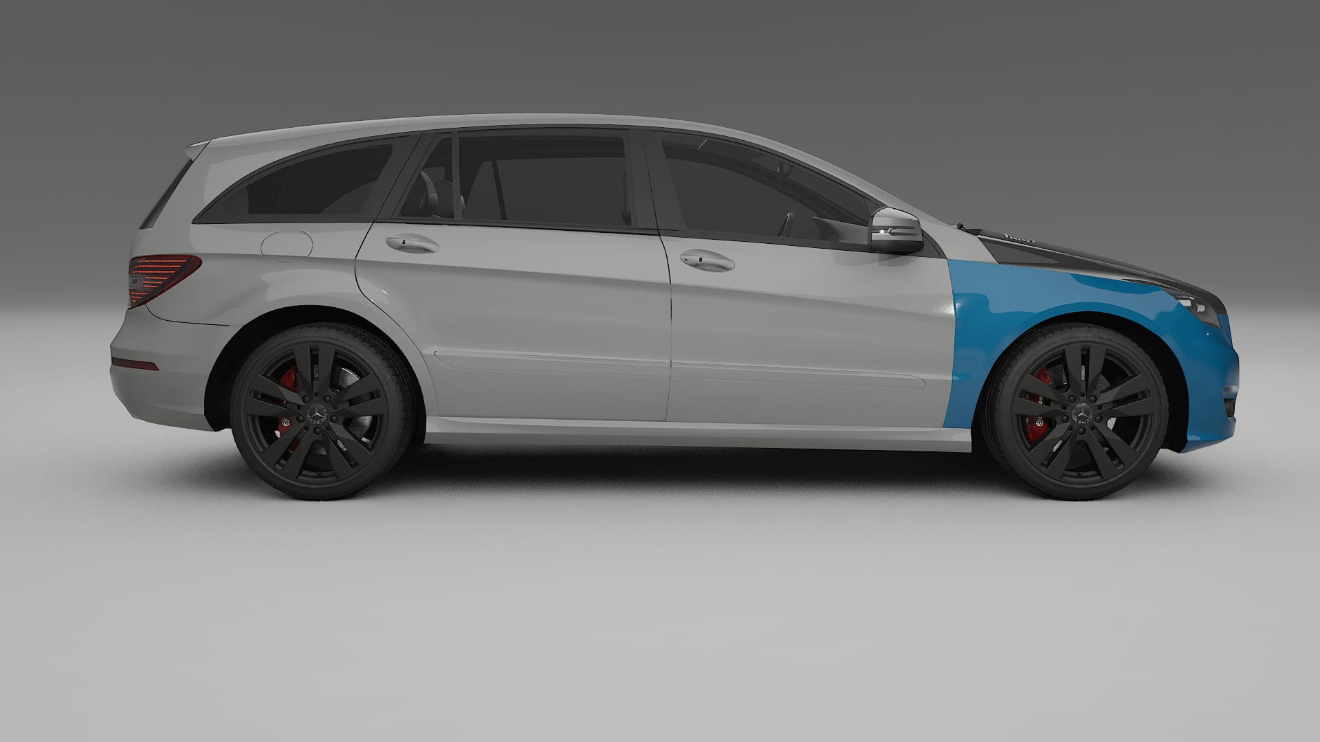Mercedes R-class W251 facelift PPF | CrystalGuard Frontset mit Carbon-Motorhaube