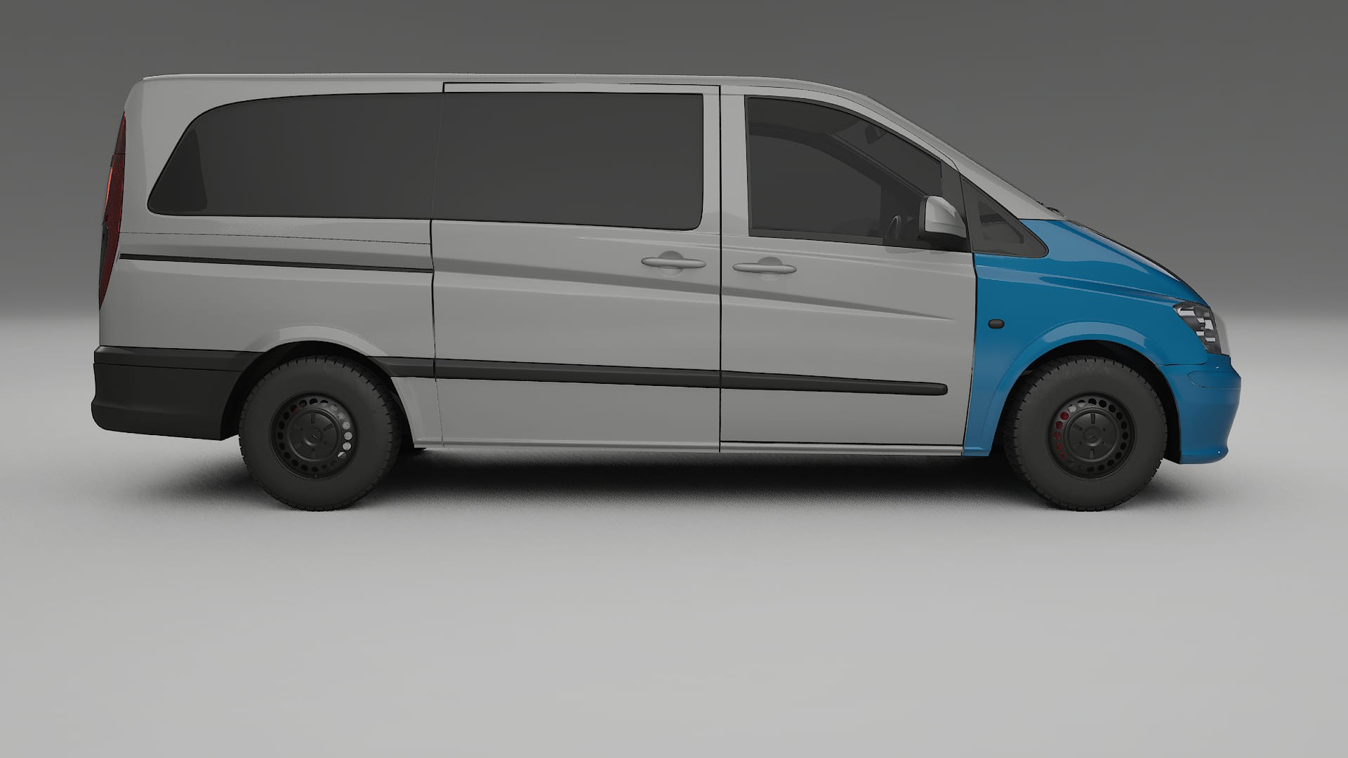 Mercedes Vito Short W639 facelift PPF | CrystalGuard Frontset mit Carbon-Motorhaube