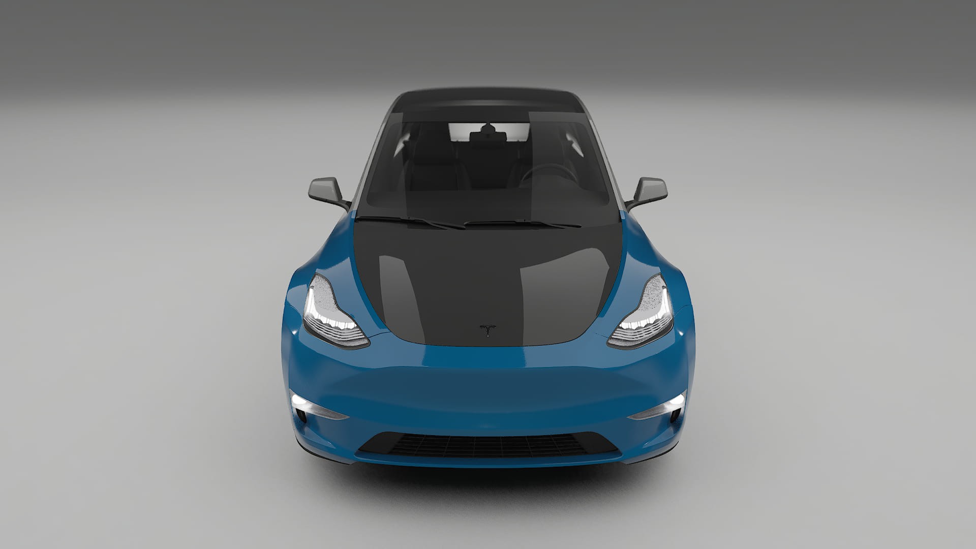 Tesla Model-Y PPF | CrystalGuard Frontset mit Carbon-Motorhaube