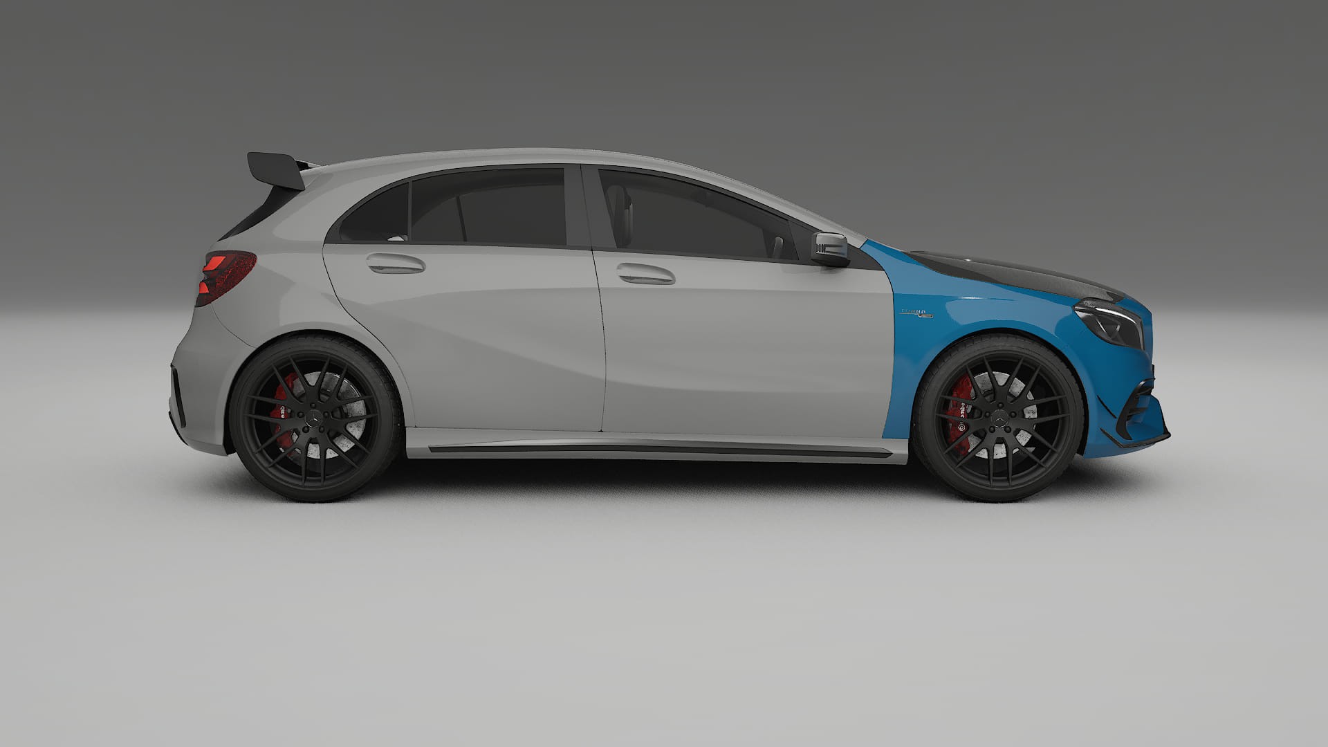 Mercedes A45 AMG W176 PPF | CrystalGuard Frontset mit Carbon-Motorhaube