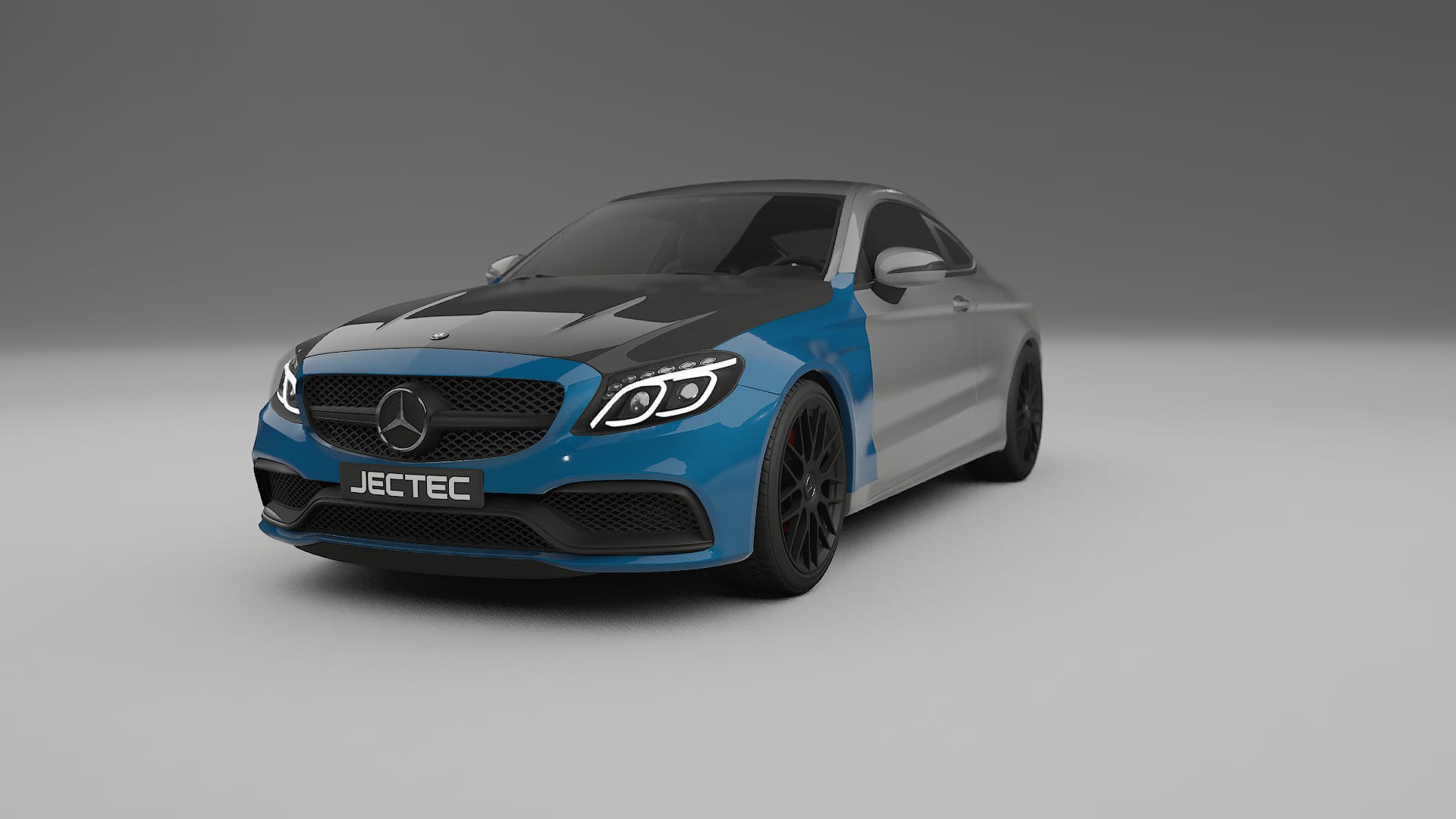 Mercedes C63 AMG W205 Coupe PPF | CrystalGuard Frontset mit Carbon-Motorhaube