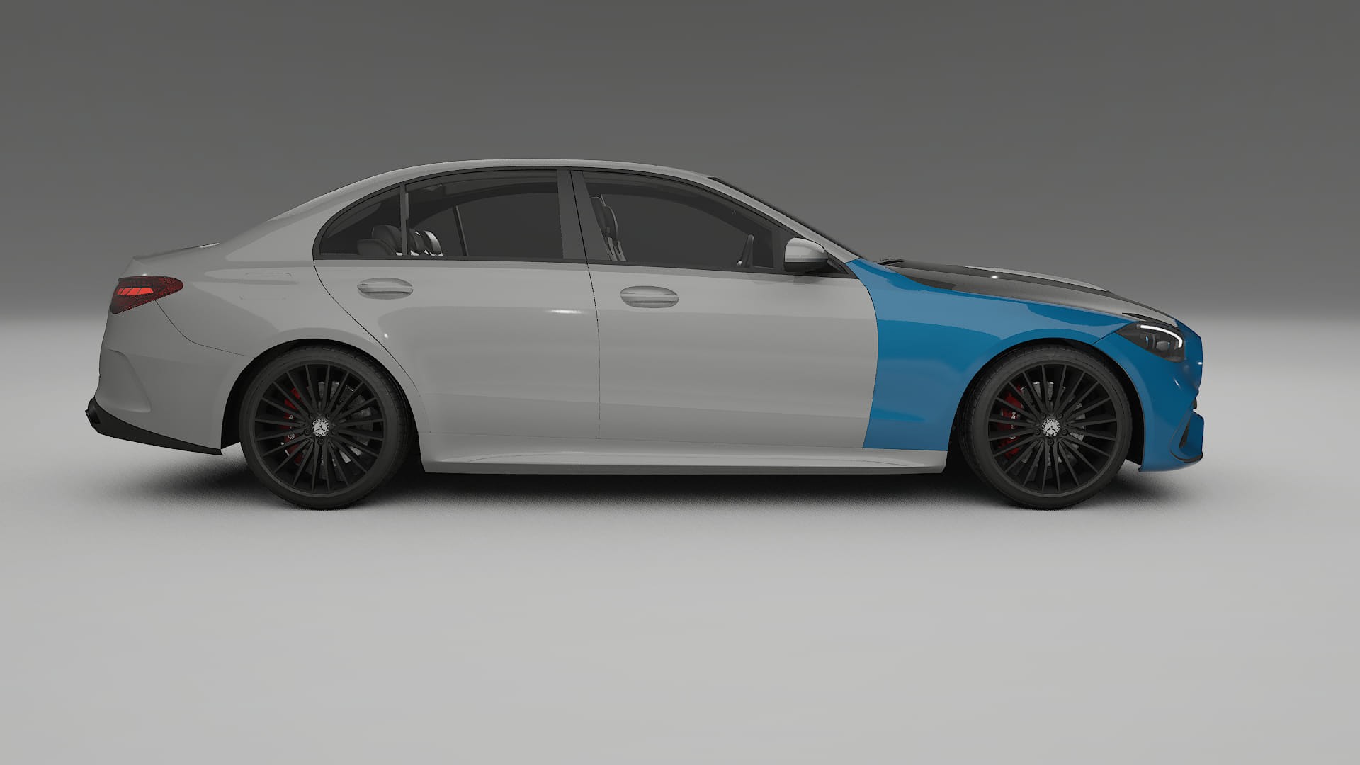 Mercedes C-Class W206 PPF | CrystalGuard Frontset mit Carbon-Motorhaube