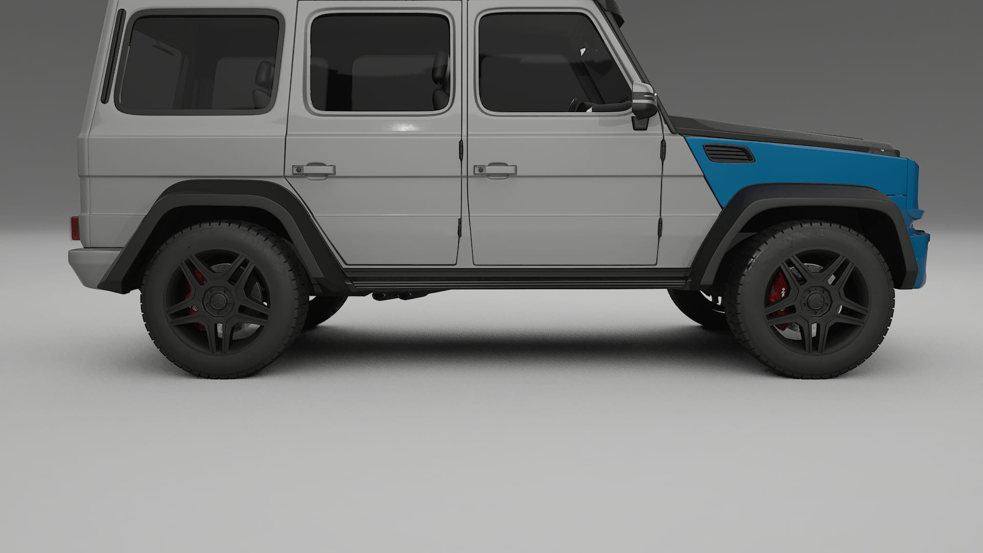 Mercedes G-class 4x4 W463 PPF | CrystalGuard Frontset mit Carbon-Motorhaube
