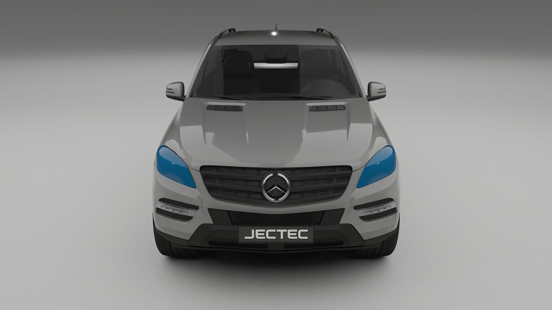 Mercedes M-class W166 PPF | CrystalGuard Frontset mit Carbon-Motorhaube