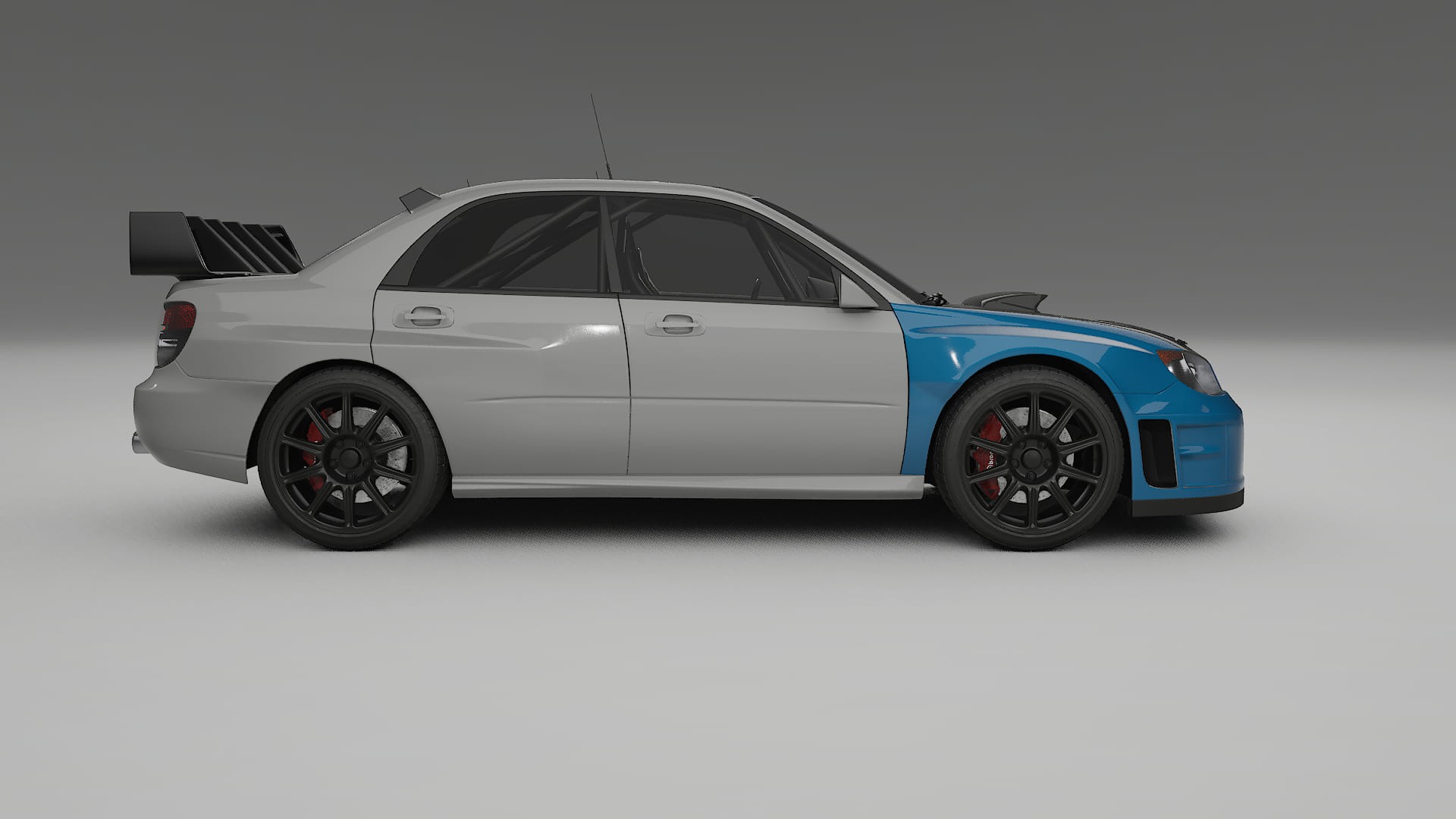 Subaru Impreza WRC GD PPF | CrystalGuard Frontset mit Carbon-Motorhaube