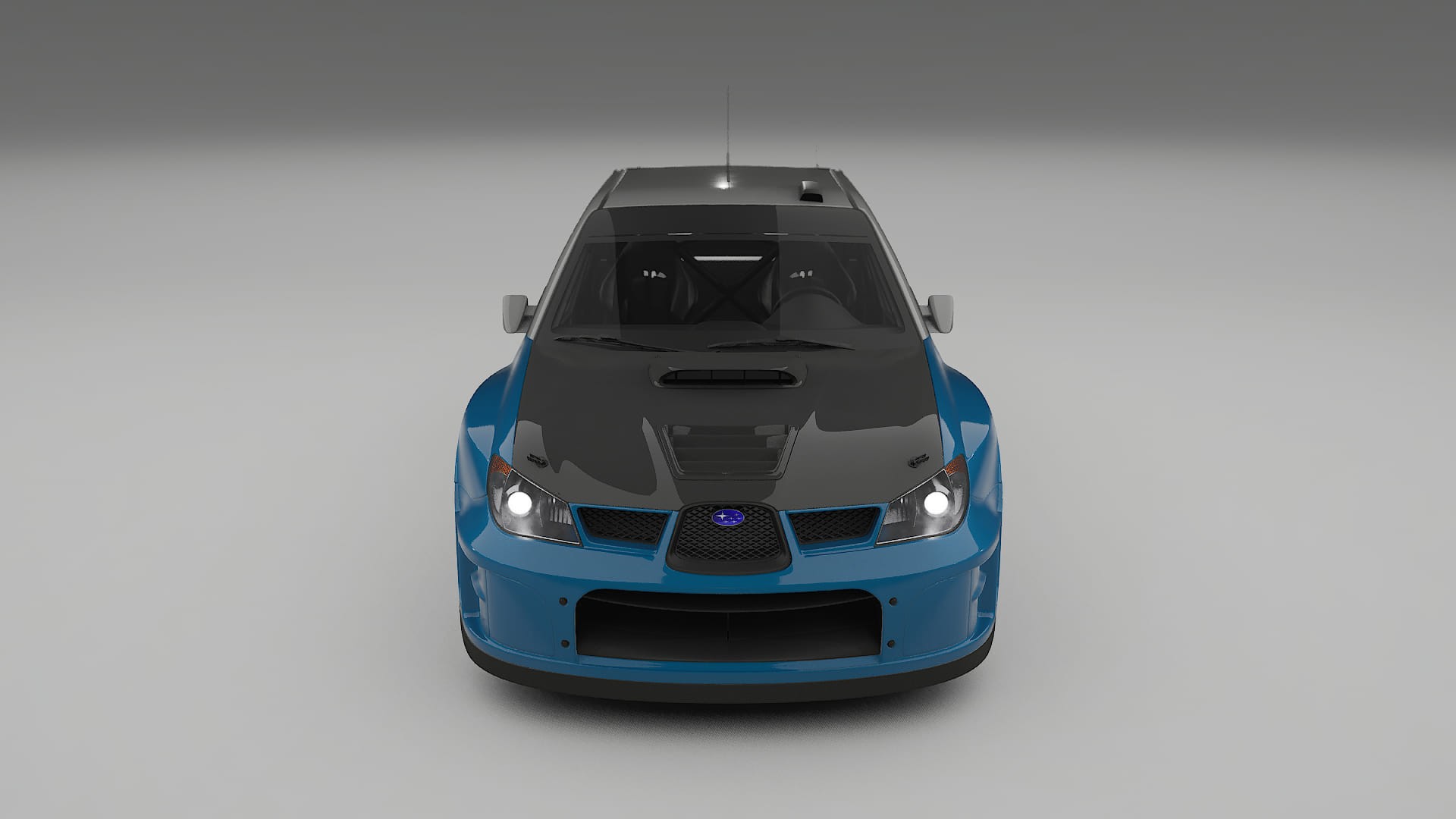 Subaru Impreza WRC GD PPF | CrystalGuard Frontset mit Carbon-Motorhaube