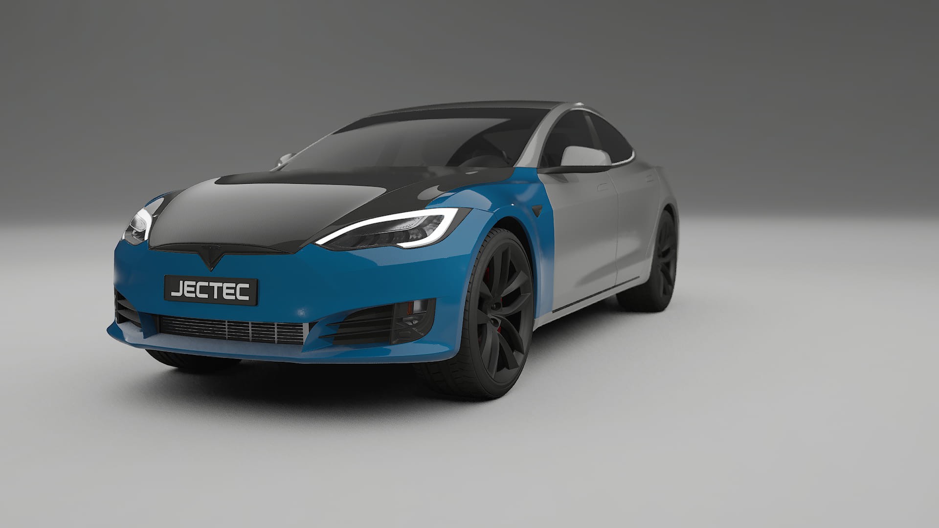 Tesla Model-S Refresh PPF | CrystalGuard Frontset mit Carbon-Motorhaube