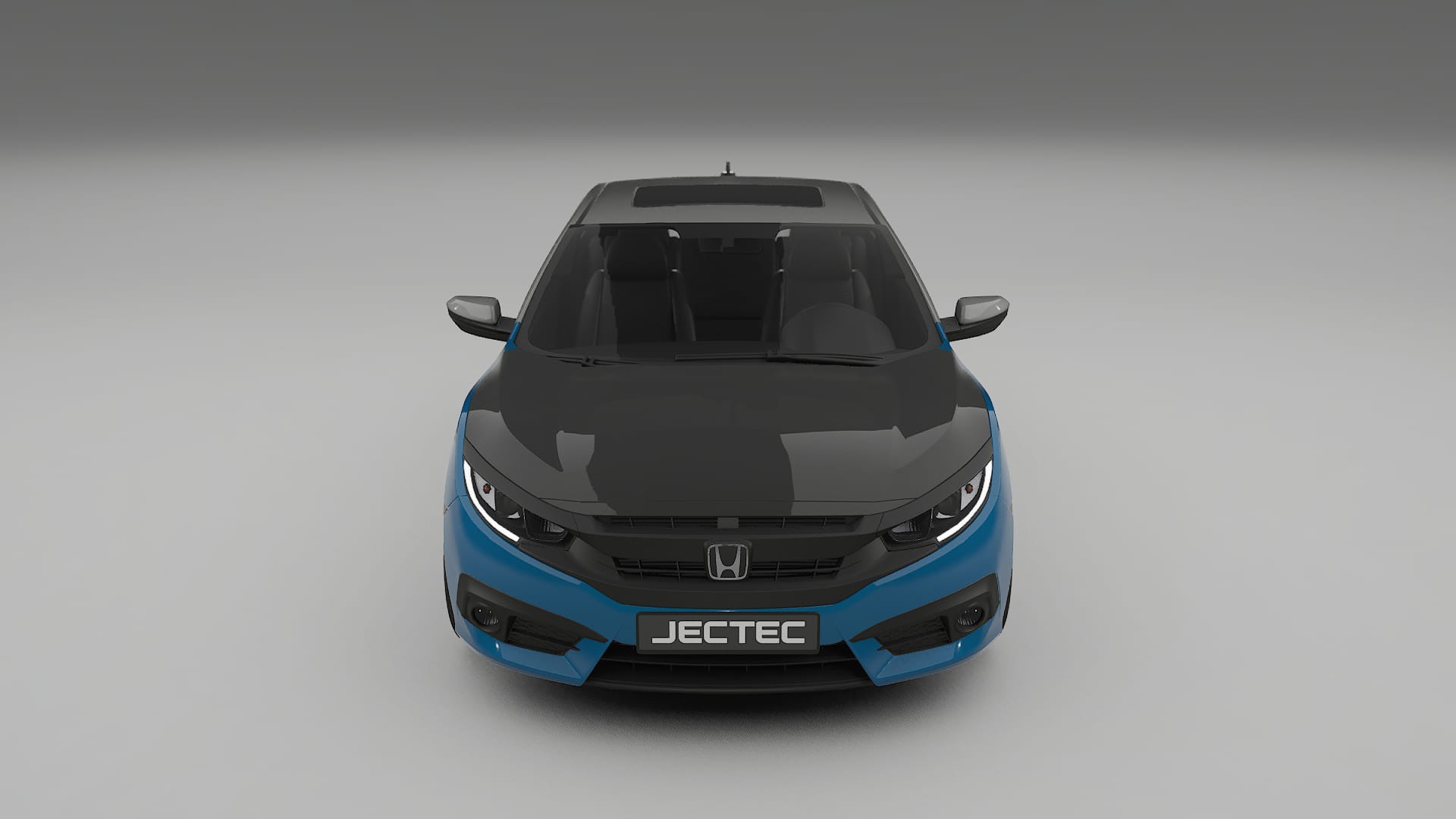 Honda Civic coupe prefacelift PPF | CrystalGuard Frontset mit Carbon-Motorhaube