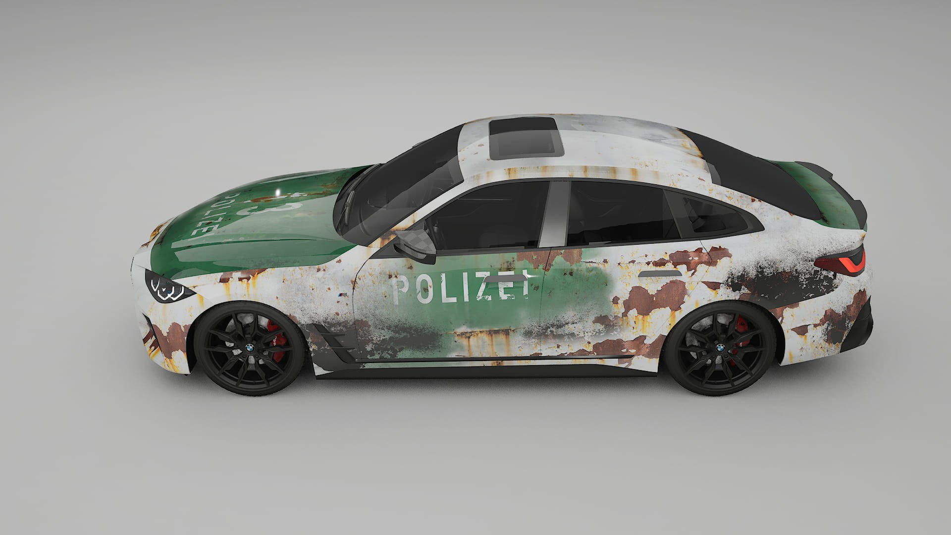 BMW I4 G26 M-Package COBRA 11 – Design-Wrap PPF-Kit aus bedruckbarer Polyurethanfolie