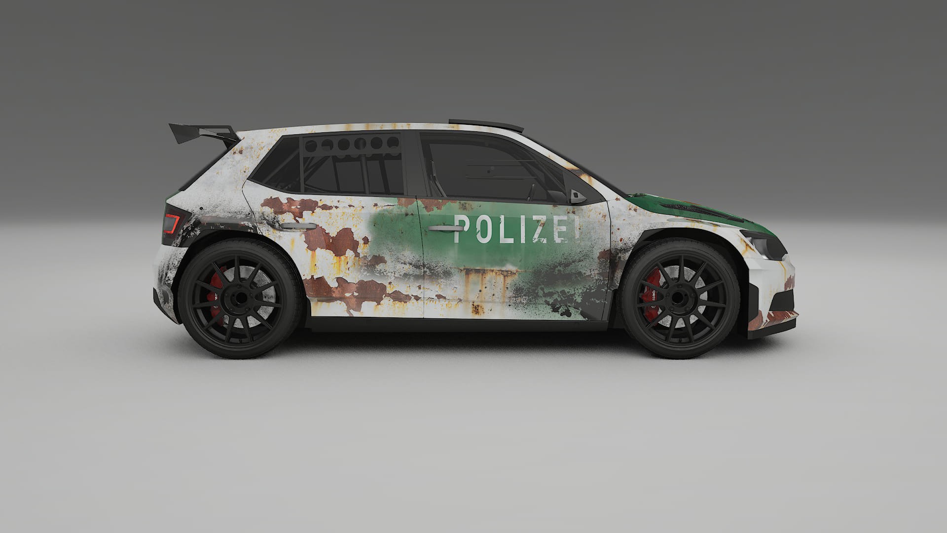 Škoda Fabia R5 6V COBRA 11 – Design-Wrap PPF-Kit aus bedruckbarer Polyurethanfolie