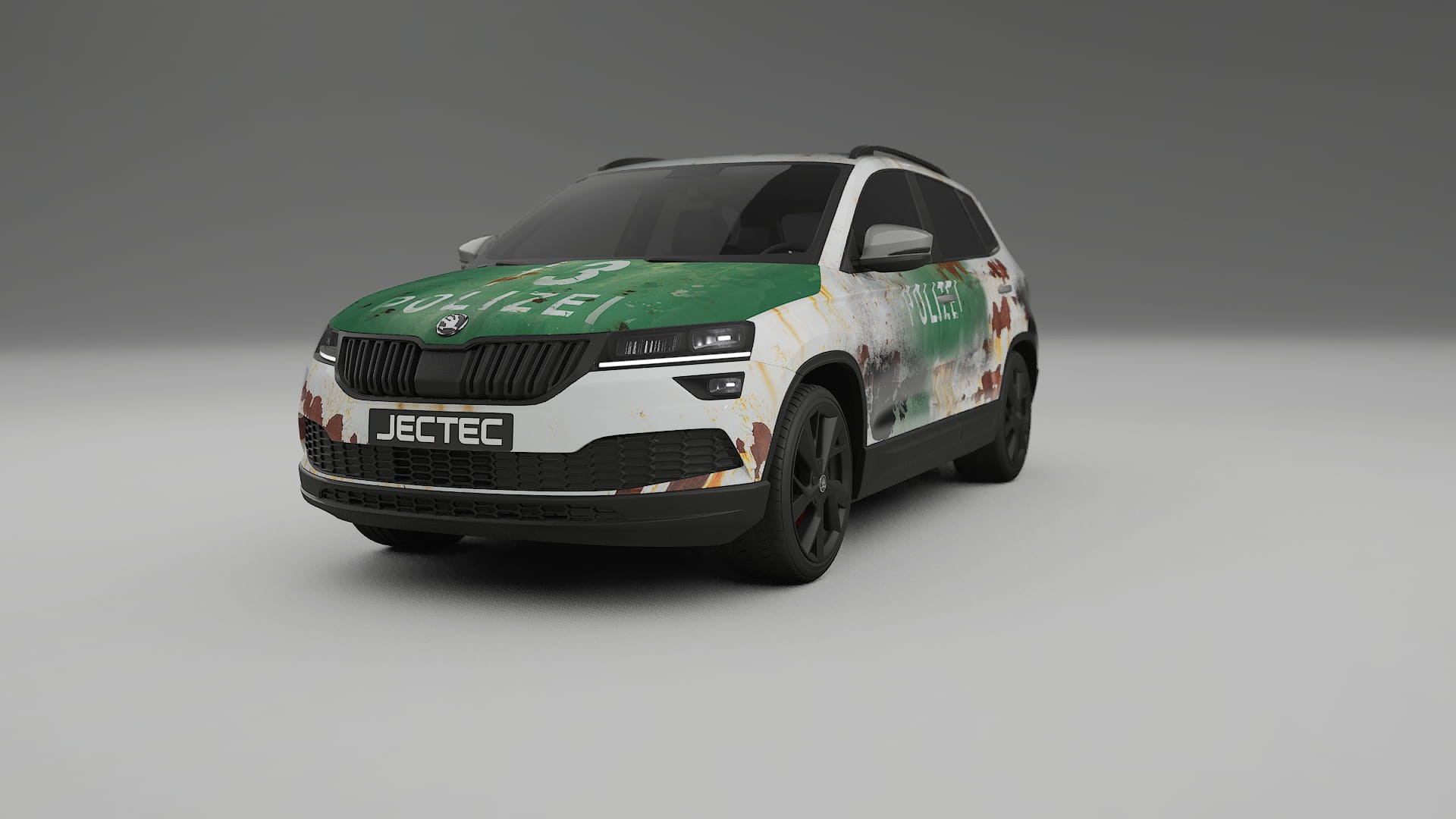 Škoda Karoq NU7 COBRA 11 – Design-Wrap PPF-Kit aus bedruckbarer Polyurethanfolie