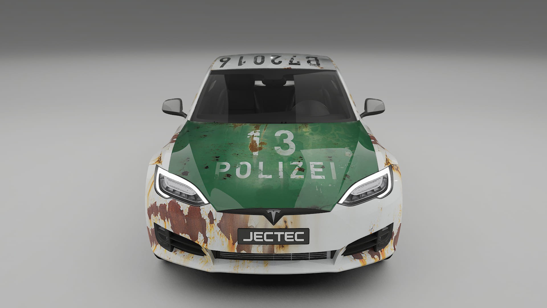 Tesla Model-S Refresh COBRA 11 – Design-Wrap PPF-Kit aus bedruckbarer Polyurethanfolie