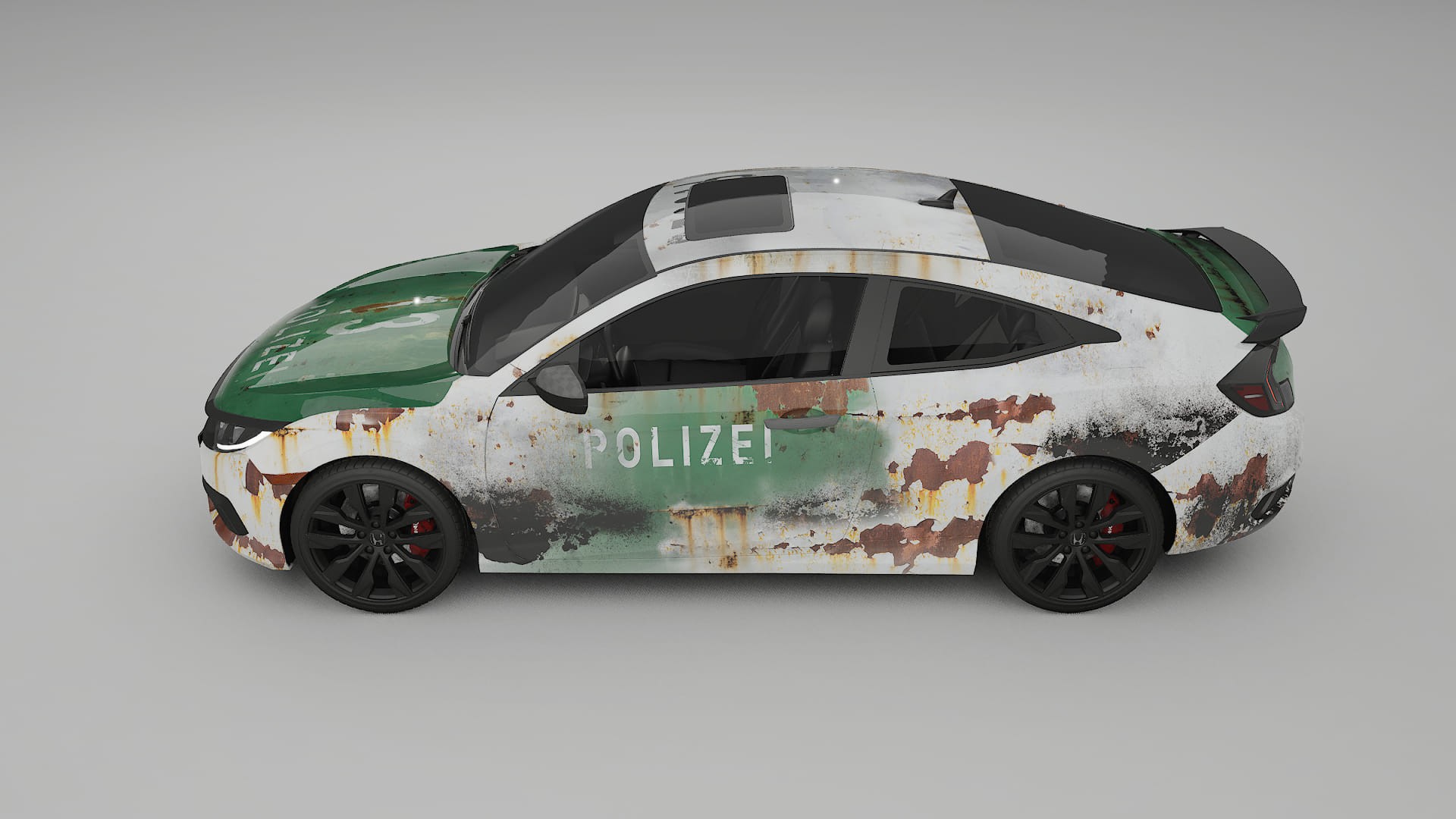 Honda Civic coupe prefacelift pre-LCI COBRA 11 – Design-Wrap PPF-Kit aus bedruckbarer Polyurethanfolie