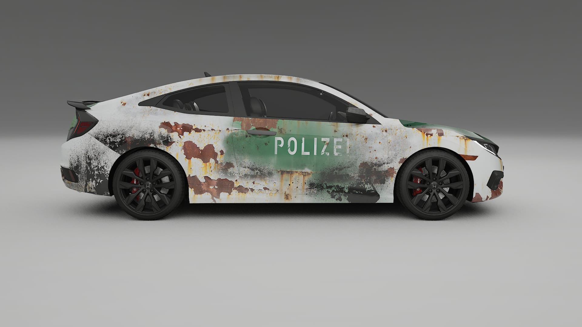 Honda Civic coupe prefacelift pre-LCI COBRA 11 – Design-Wrap PPF-Kit aus bedruckbarer Polyurethanfolie