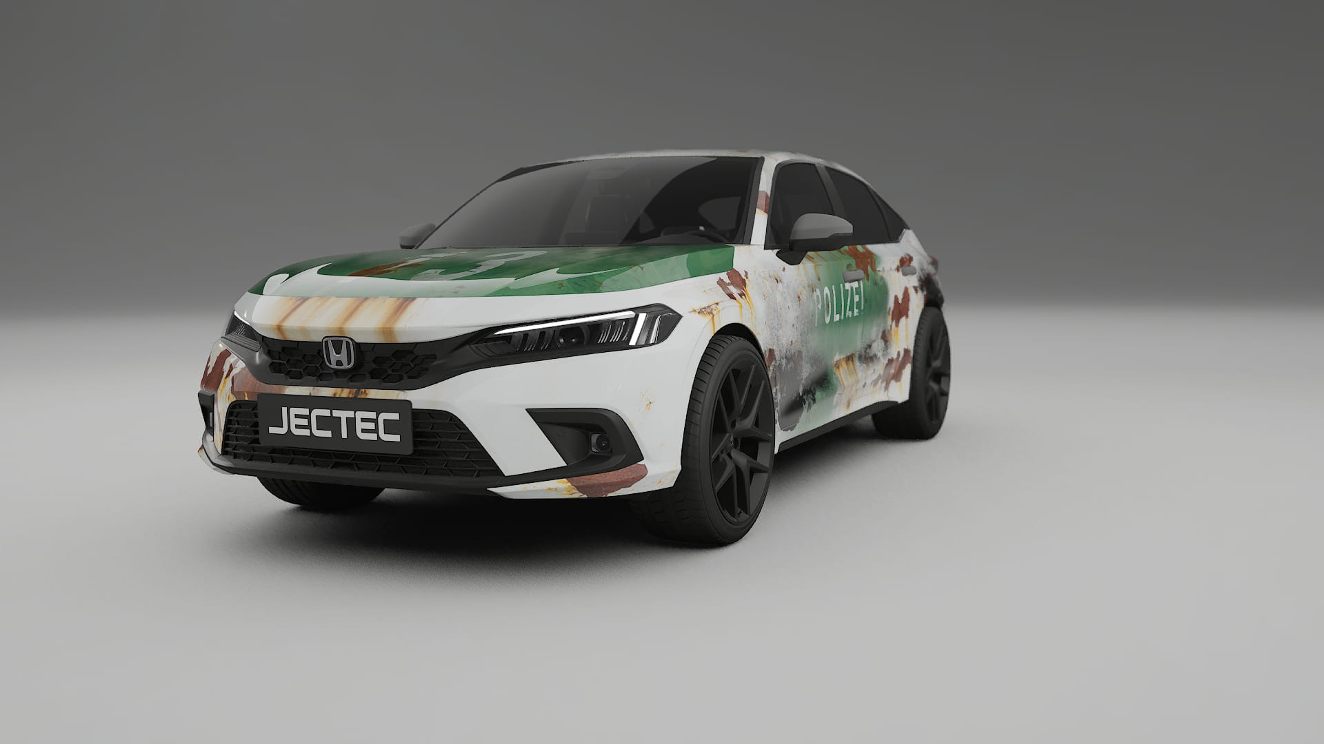 Honda Civic hatchback COBRA 11 – Design-Wrap PPF-Kit aus bedruckbarer Polyurethanfolie