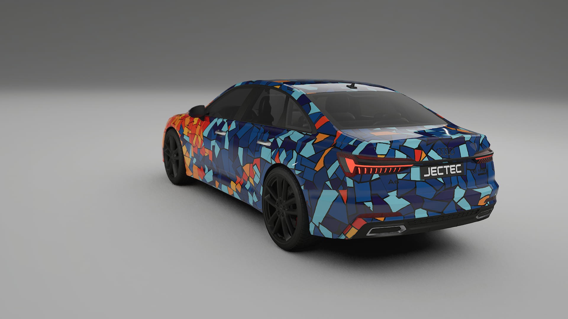 Audi A6 S-Line C8 BARCELONA – Design-Wrap PPF-Kit aus bedruckbarer Polyurethanfolie