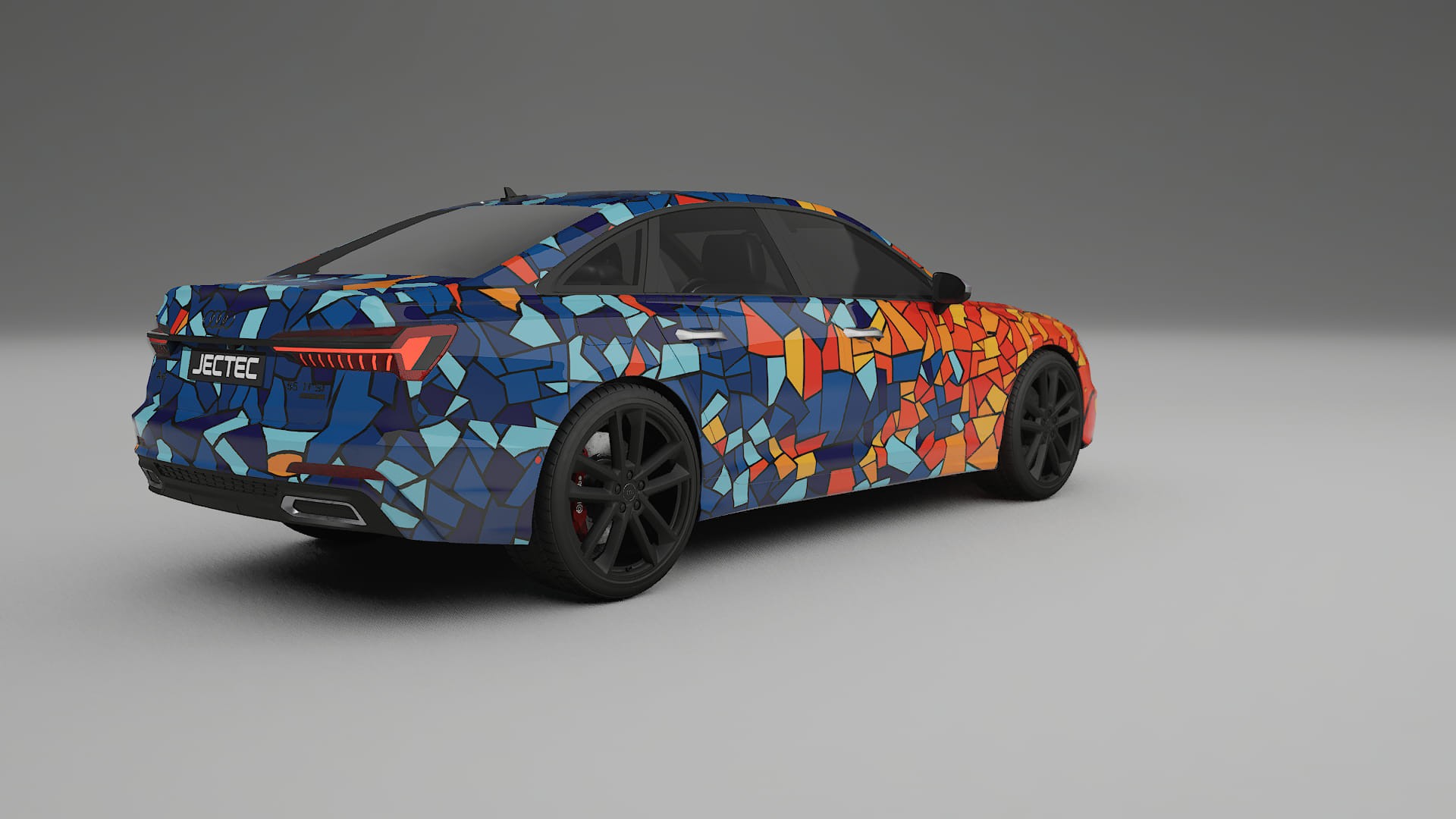 Audi A6 S-Line C8 BARCELONA – Design-Wrap PPF-Kit aus bedruckbarer Polyurethanfolie
