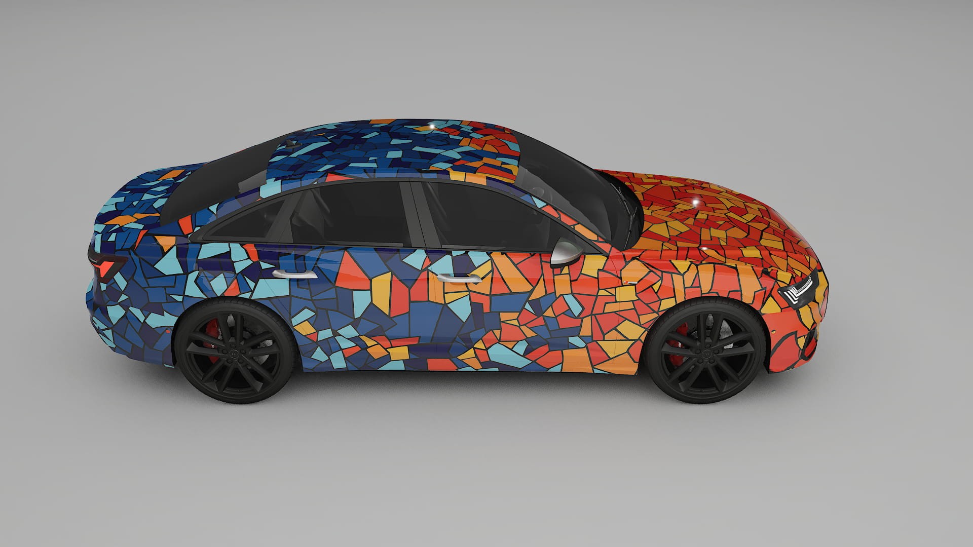 Audi A6 S-Line C8 BARCELONA – Design-Wrap PPF-Kit aus bedruckbarer Polyurethanfolie