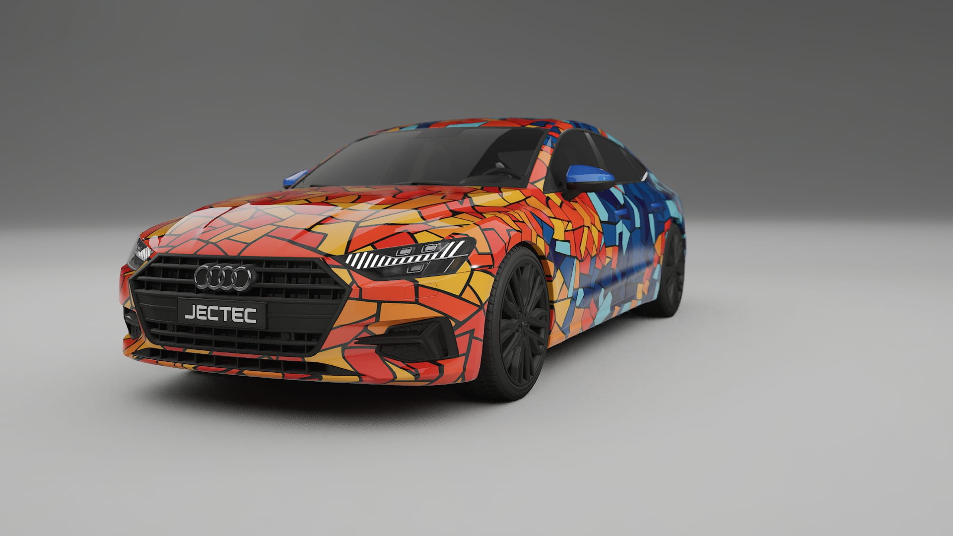 Audi A7 C8 Sportback prefacelift pre-LCI BARCELONA – Design-Wrap PPF-Kit aus bedruckbarer Polyurethanfolie