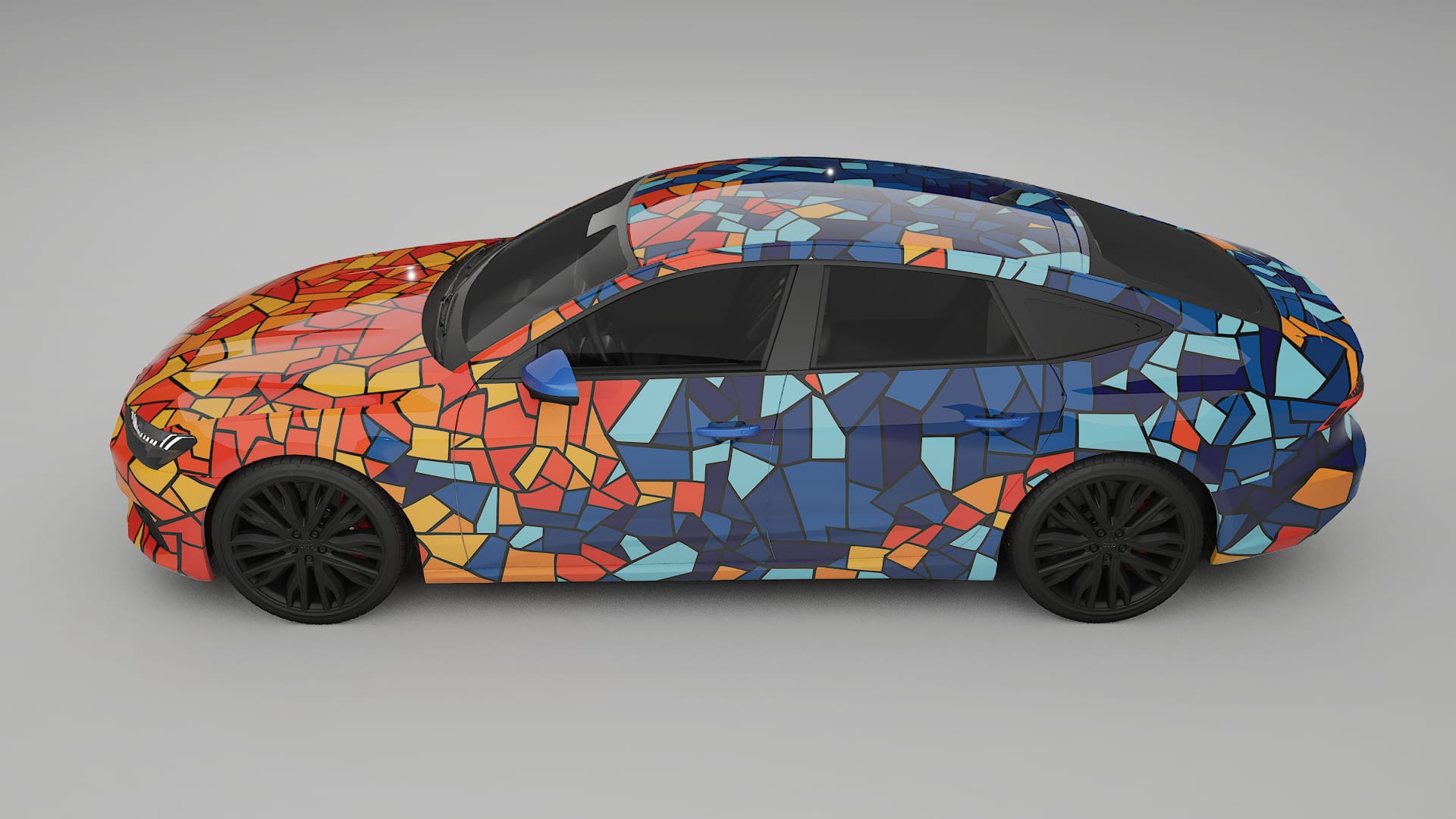 Audi A7 C8 Sportback prefacelift pre-LCI BARCELONA – Design-Wrap PPF-Kit aus bedruckbarer Polyurethanfolie