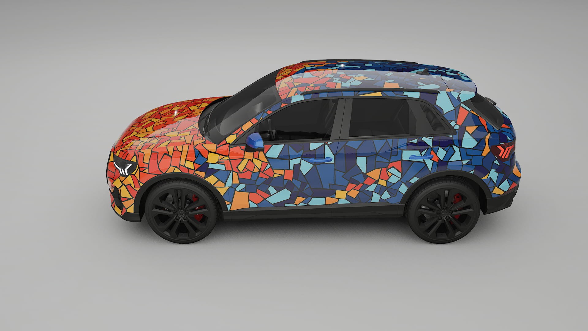 Audi Q3 S-Line F3 BARCELONA – Design-Wrap PPF-Kit aus bedruckbarer Polyurethanfolie