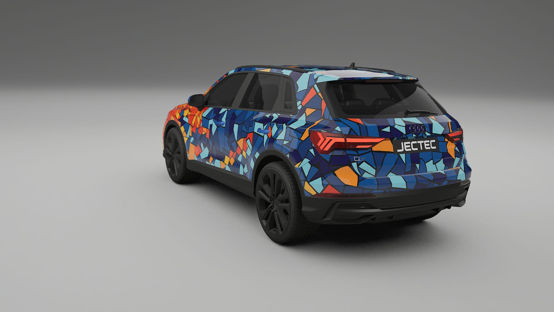 Audi Q3 S-Line F3 BARCELONA – Design-Wrap PPF-Kit aus bedruckbarer Polyurethanfolie