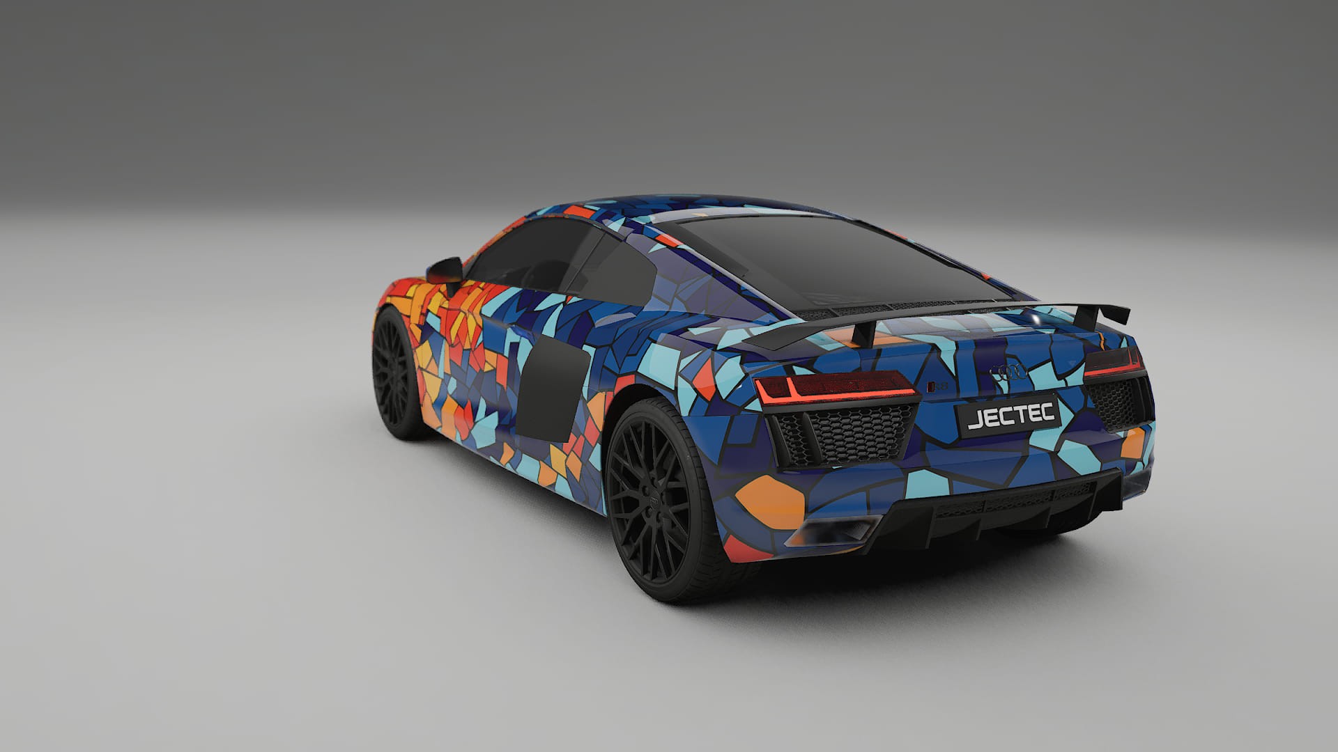 Audi R8 typ-4S prefacelift pre-LCI BARCELONA – Design-Wrap PPF-Kit aus bedruckbarer Polyurethanfolie