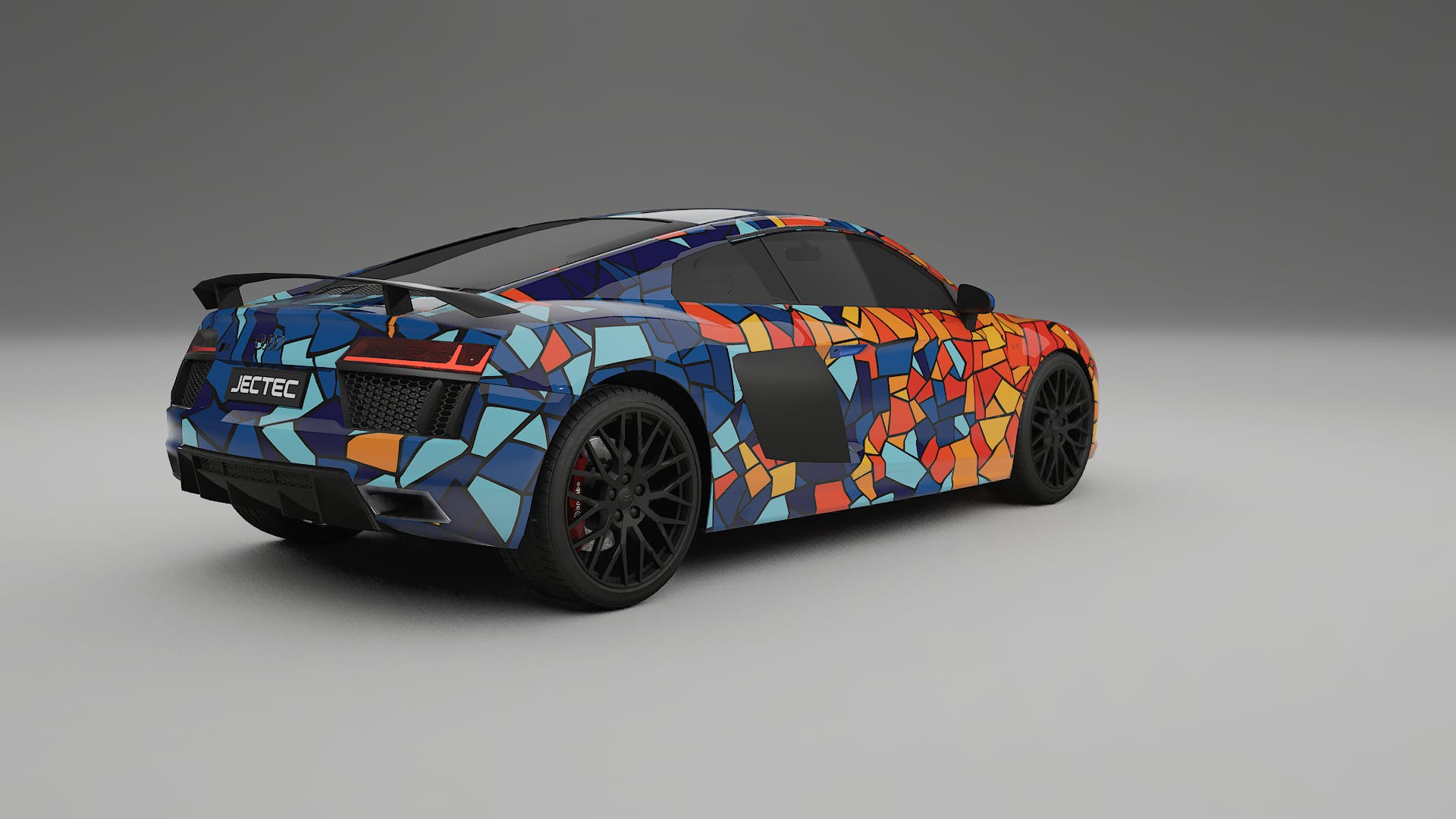 Audi R8 typ-4S prefacelift pre-LCI BARCELONA – Design-Wrap PPF-Kit aus bedruckbarer Polyurethanfolie