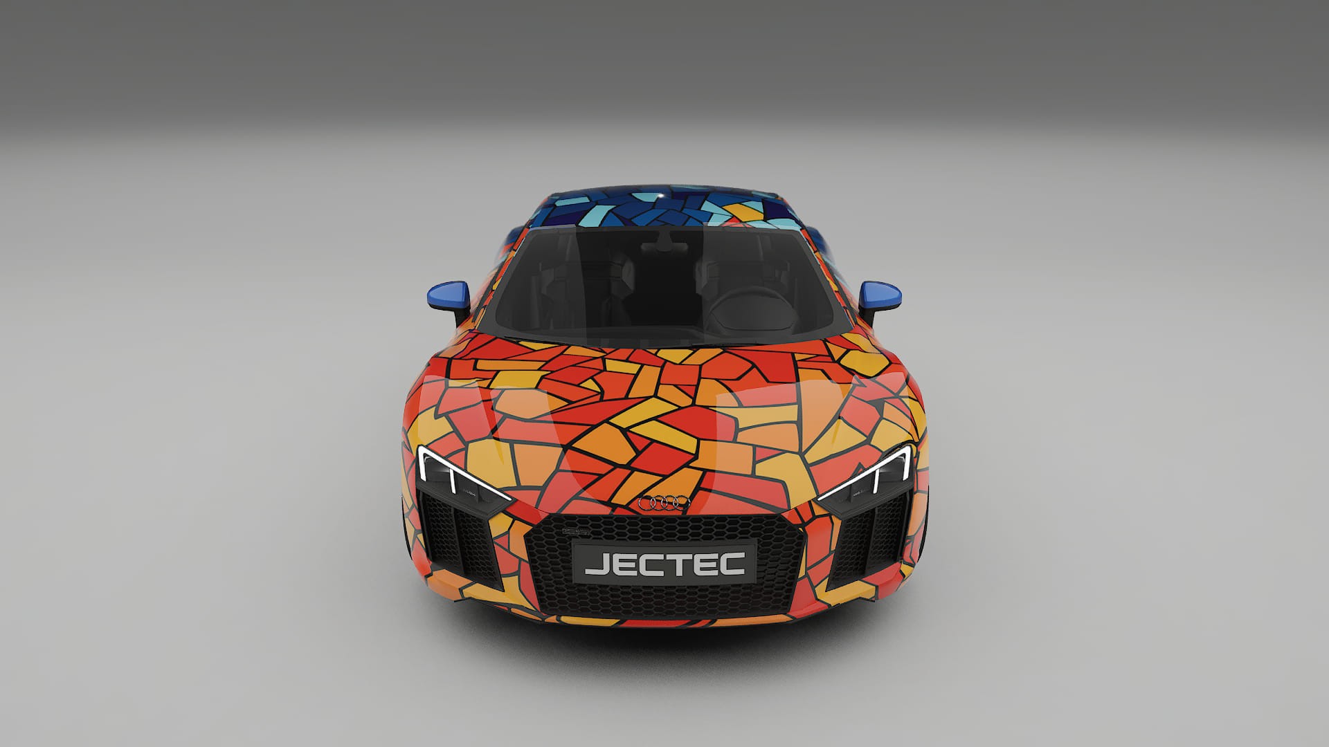 Audi R8 typ-4S prefacelift pre-LCI BARCELONA – Design-Wrap PPF-Kit aus bedruckbarer Polyurethanfolie