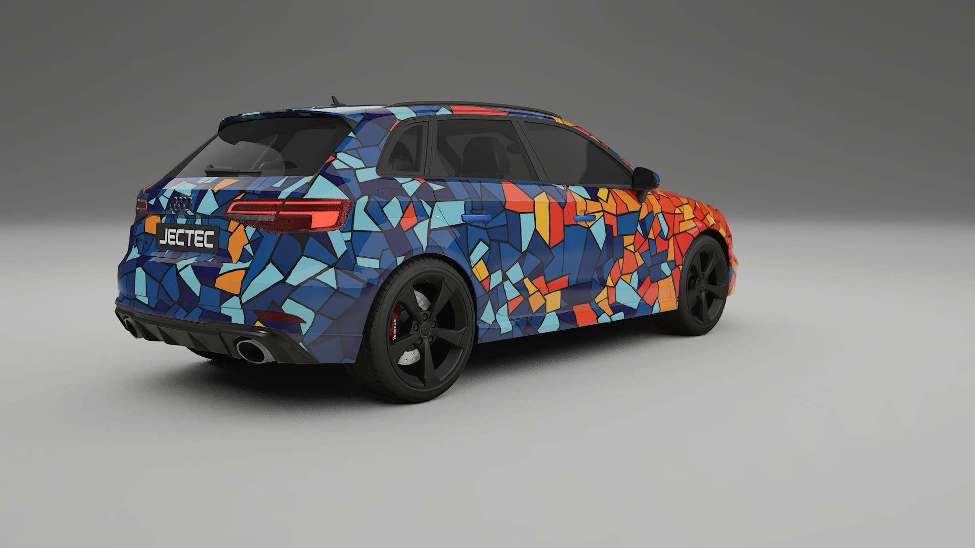 Audi RS3 Sportback 8V facelift LCI BARCELONA – Design-Wrap PPF-Kit aus bedruckbarer Polyurethanfolie