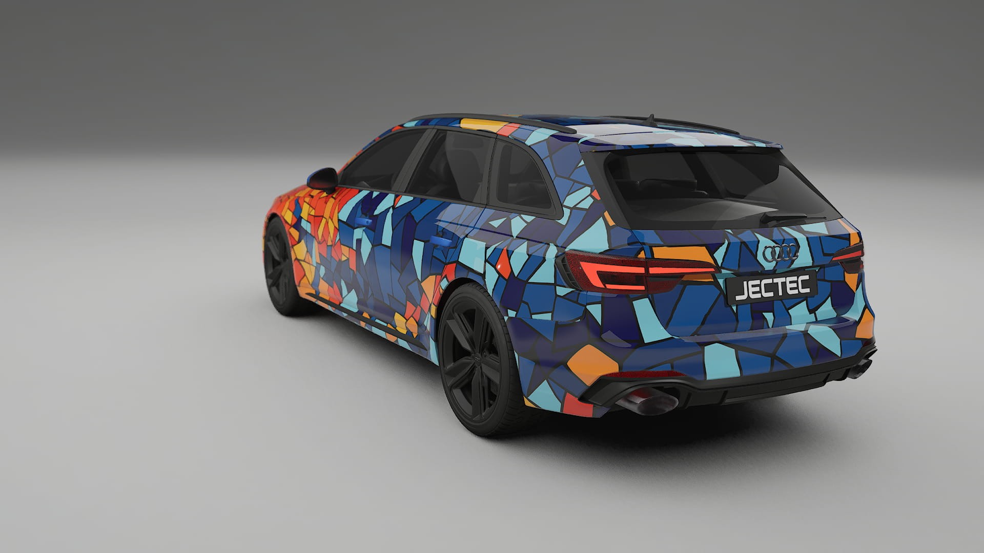 Audi RS4 Avant B9 prefacelift pre-LCI BARCELONA – Design-Wrap PPF-Kit aus bedruckbarer Polyurethanfolie