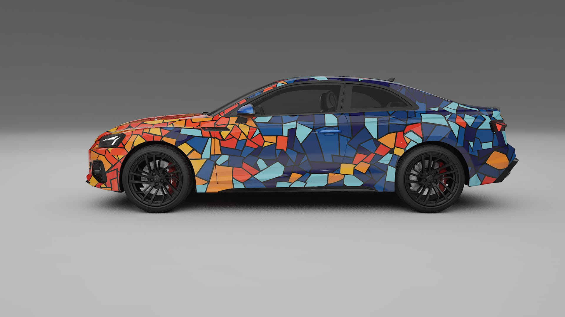 Audi RS5 Coupe B9 facelift pre-LCI BARCELONA – Design-Wrap PPF-Kit aus bedruckbarer Polyurethanfolie