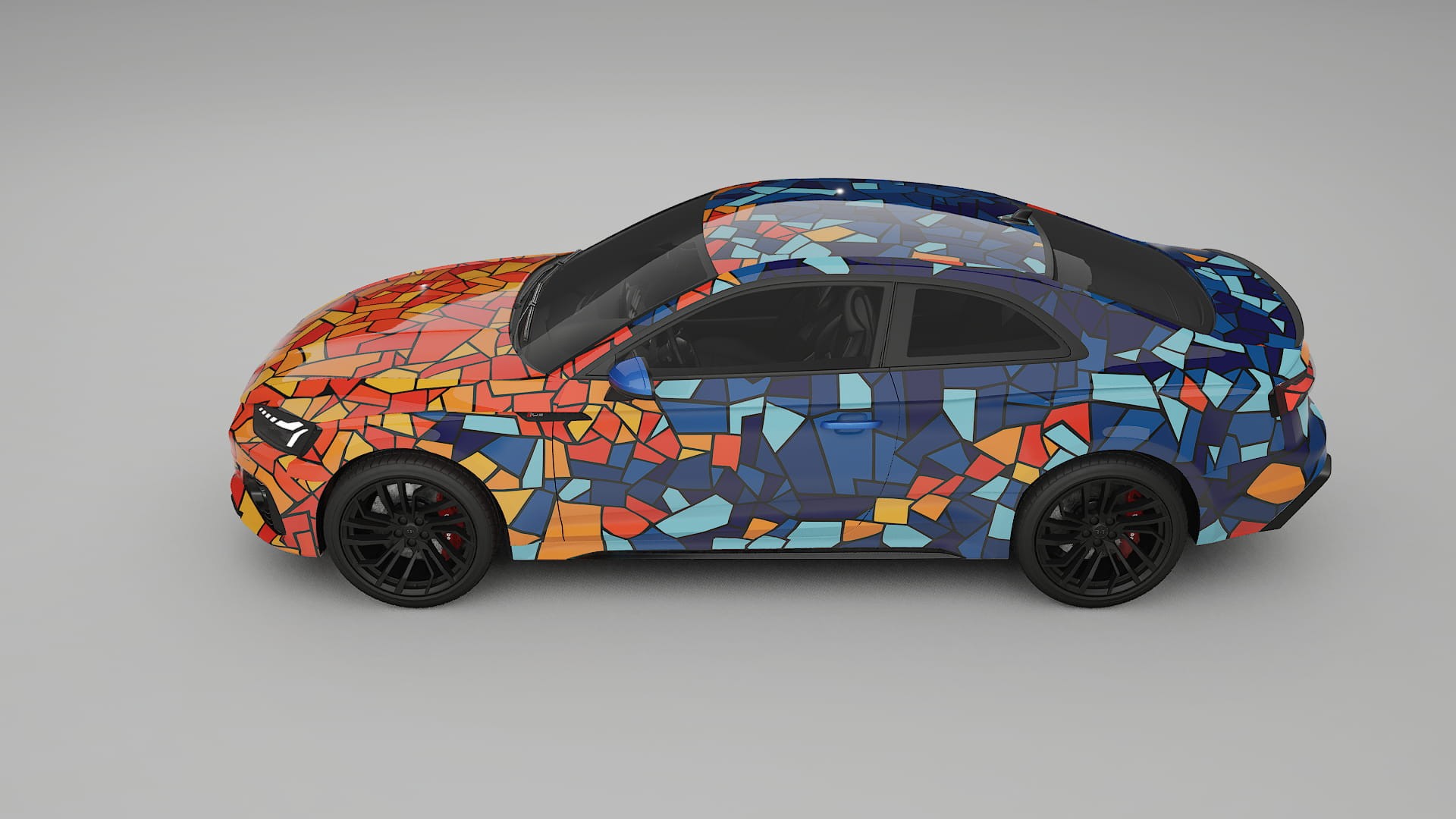 Audi RS5 Coupe B9 facelift pre-LCI BARCELONA – Design-Wrap PPF-Kit aus bedruckbarer Polyurethanfolie