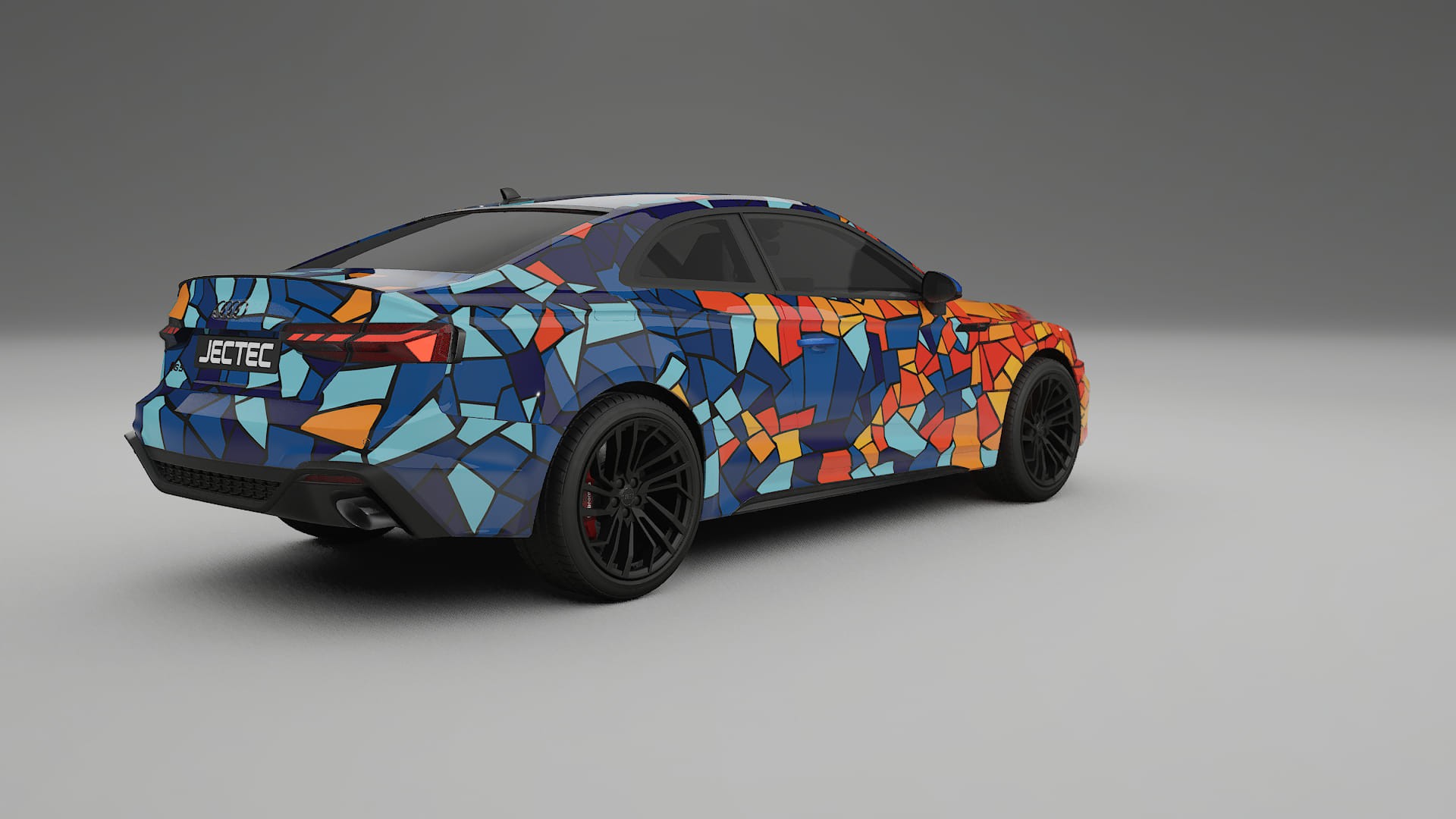 Audi RS5 Coupe B9 facelift pre-LCI BARCELONA – Design-Wrap PPF-Kit aus bedruckbarer Polyurethanfolie