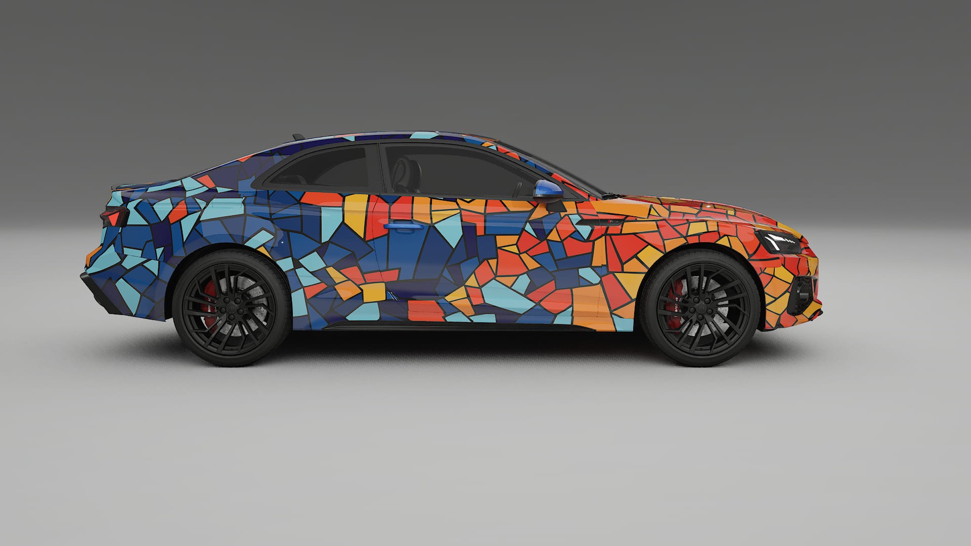 Audi RS5 Coupe B9 facelift pre-LCI BARCELONA – Design-Wrap PPF-Kit aus bedruckbarer Polyurethanfolie