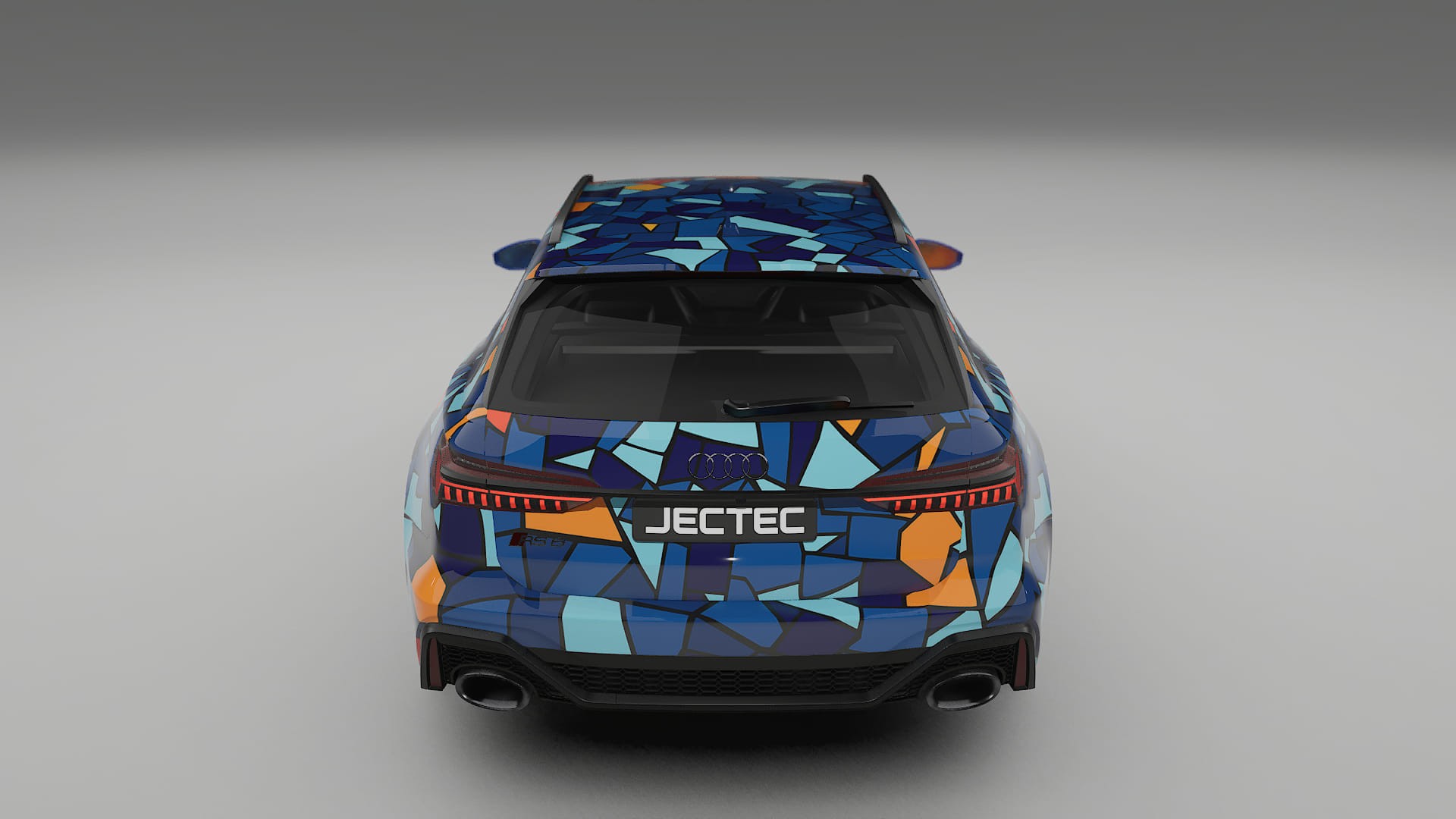 Audi RS6 Avant C8 facelift LCI BARCELONA – Design-Wrap PPF-Kit aus bedruckbarer Polyurethanfolie